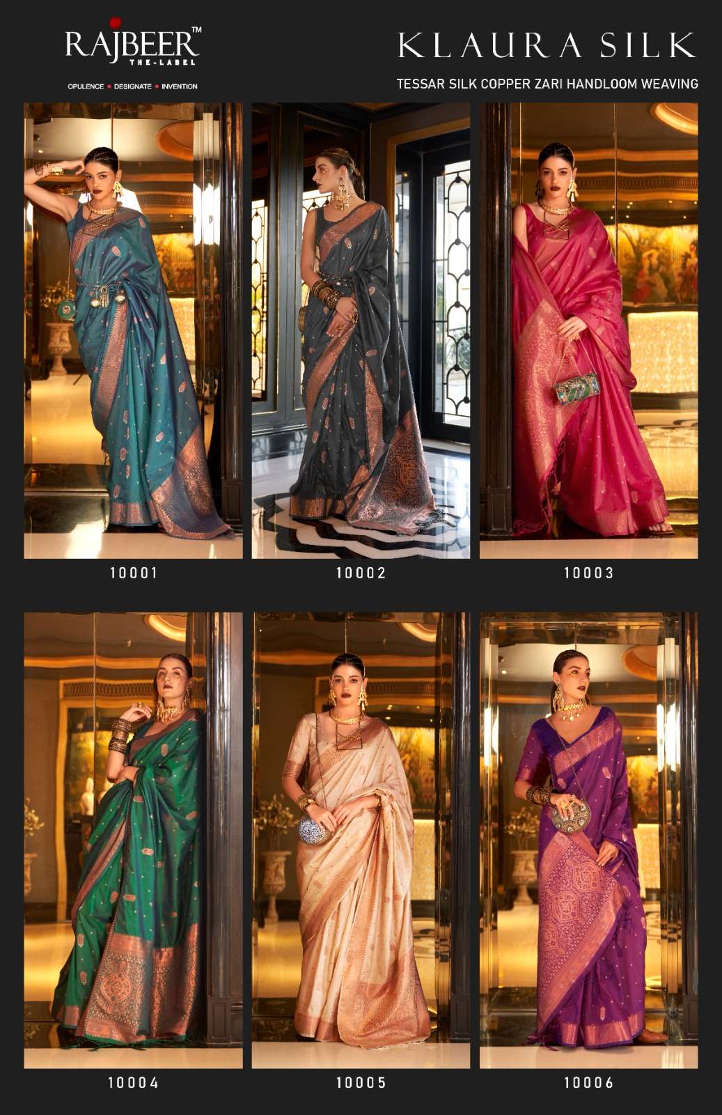 Rajbeer Klaura Silk Banarasi Designer Saree Wholesale catalog