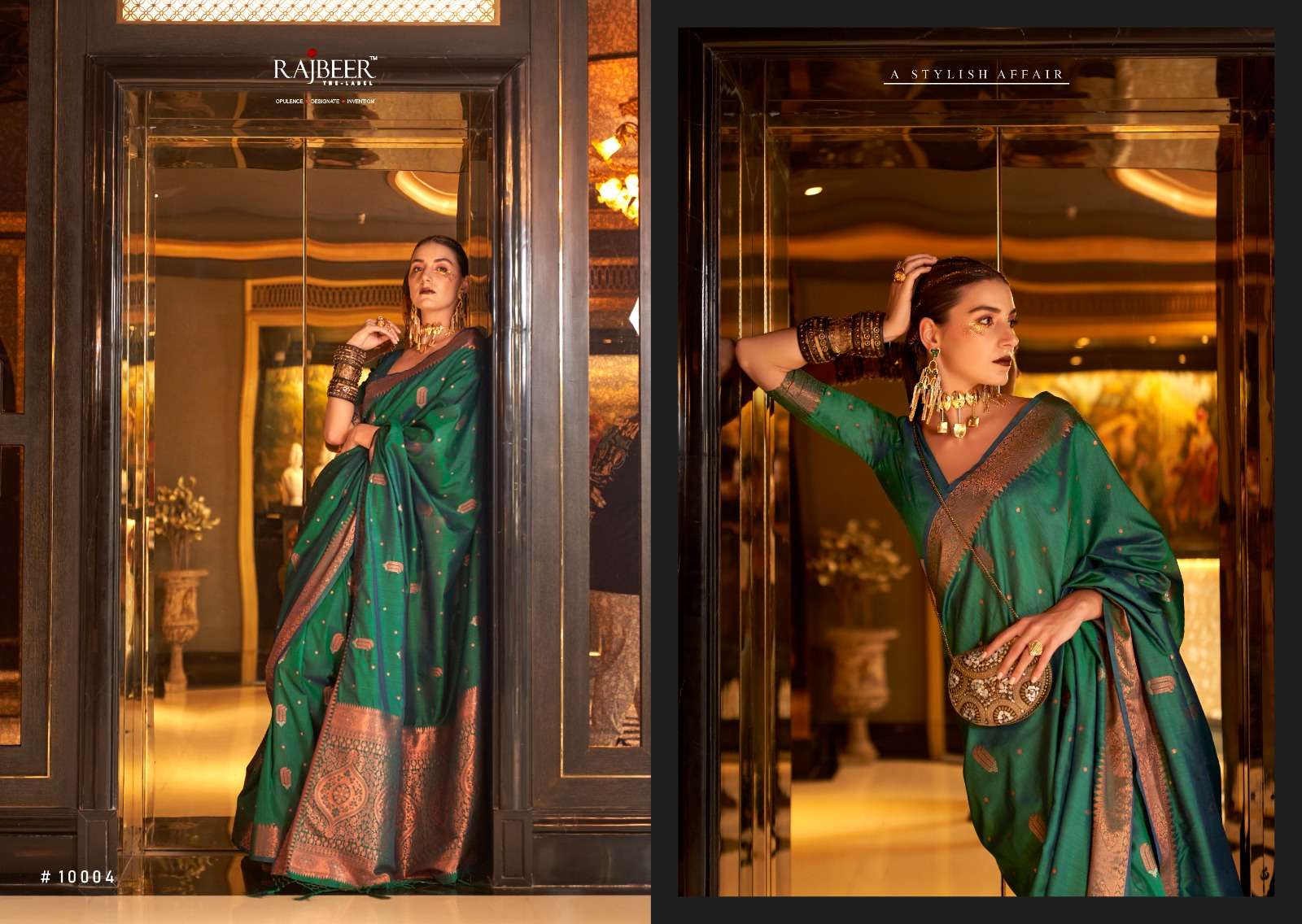 Rajbeer Klaura Silk Banarasi Designer Saree Wholesale catalog