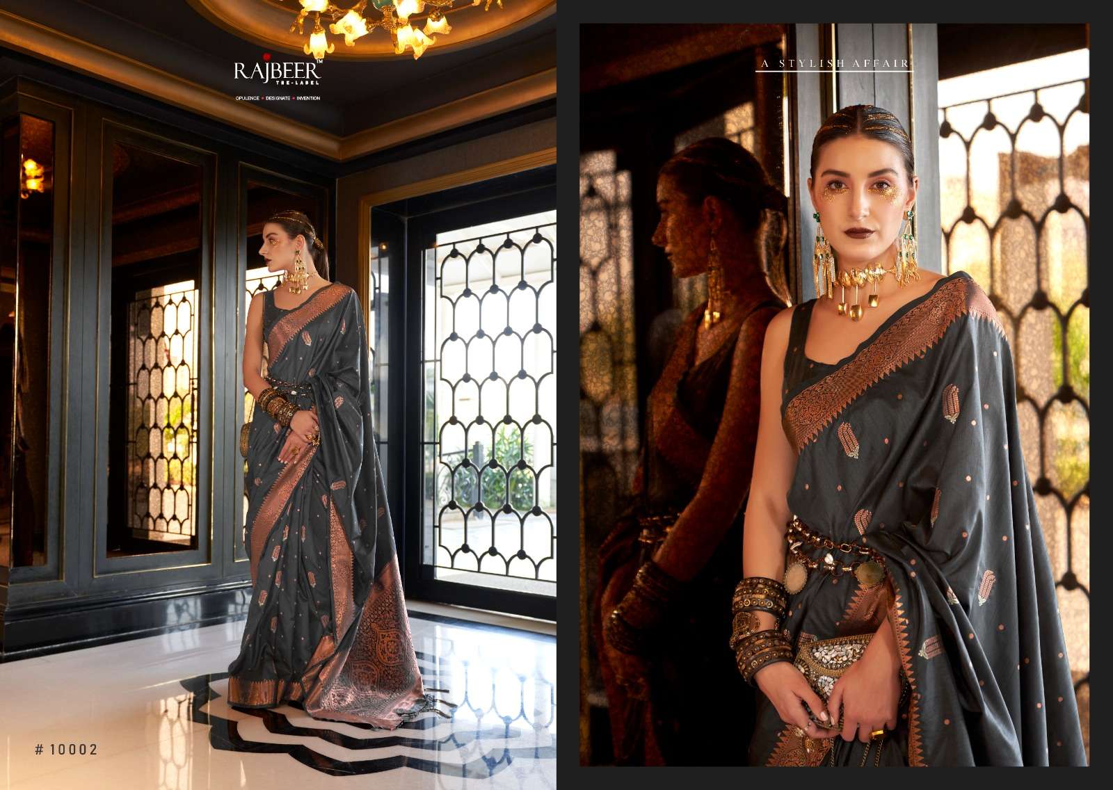 Rajbeer Klaura Silk Banarasi Designer Saree Wholesale catalog