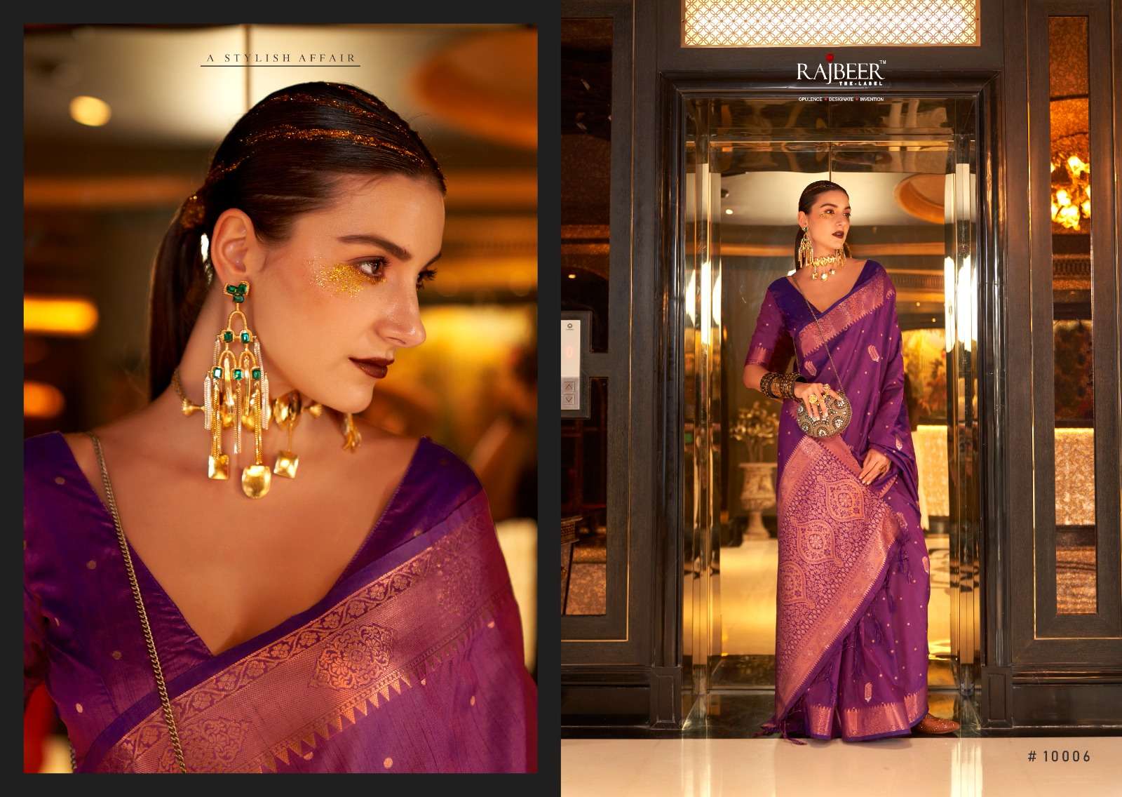 Rajbeer Klaura Silk Banarasi Designer Saree Wholesale catalog