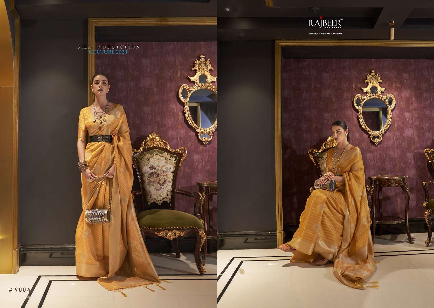 Rajbeer Krimica Silk Designer Handloom Weaving Saree Wolesale catalog