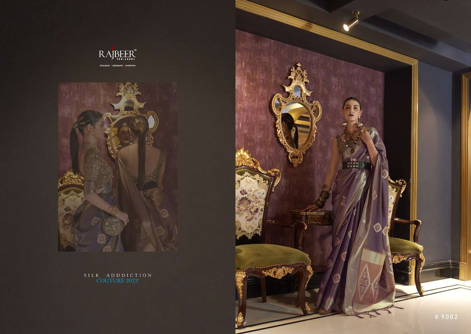 Rajbeer Krimica Silk Designer Handloom Weaving Saree Wolesale catalog