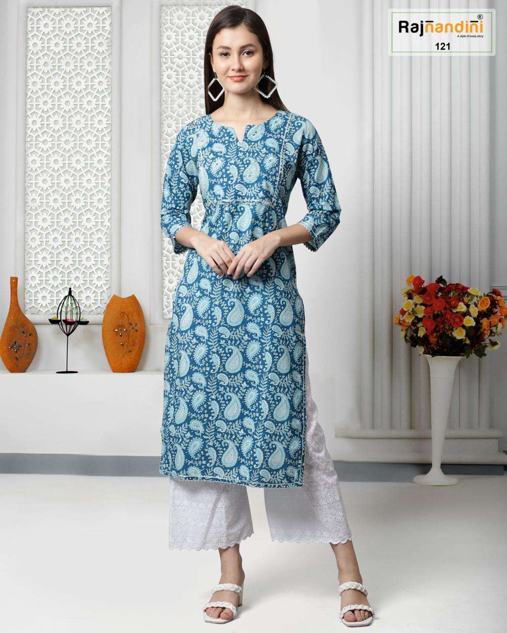 Rajnandini Summer Cotton Kurti Wholesale catalog