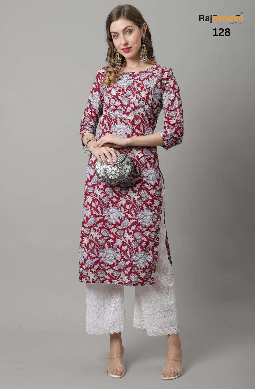 Rajnandini Summer Cotton Kurti Wholesale catalog