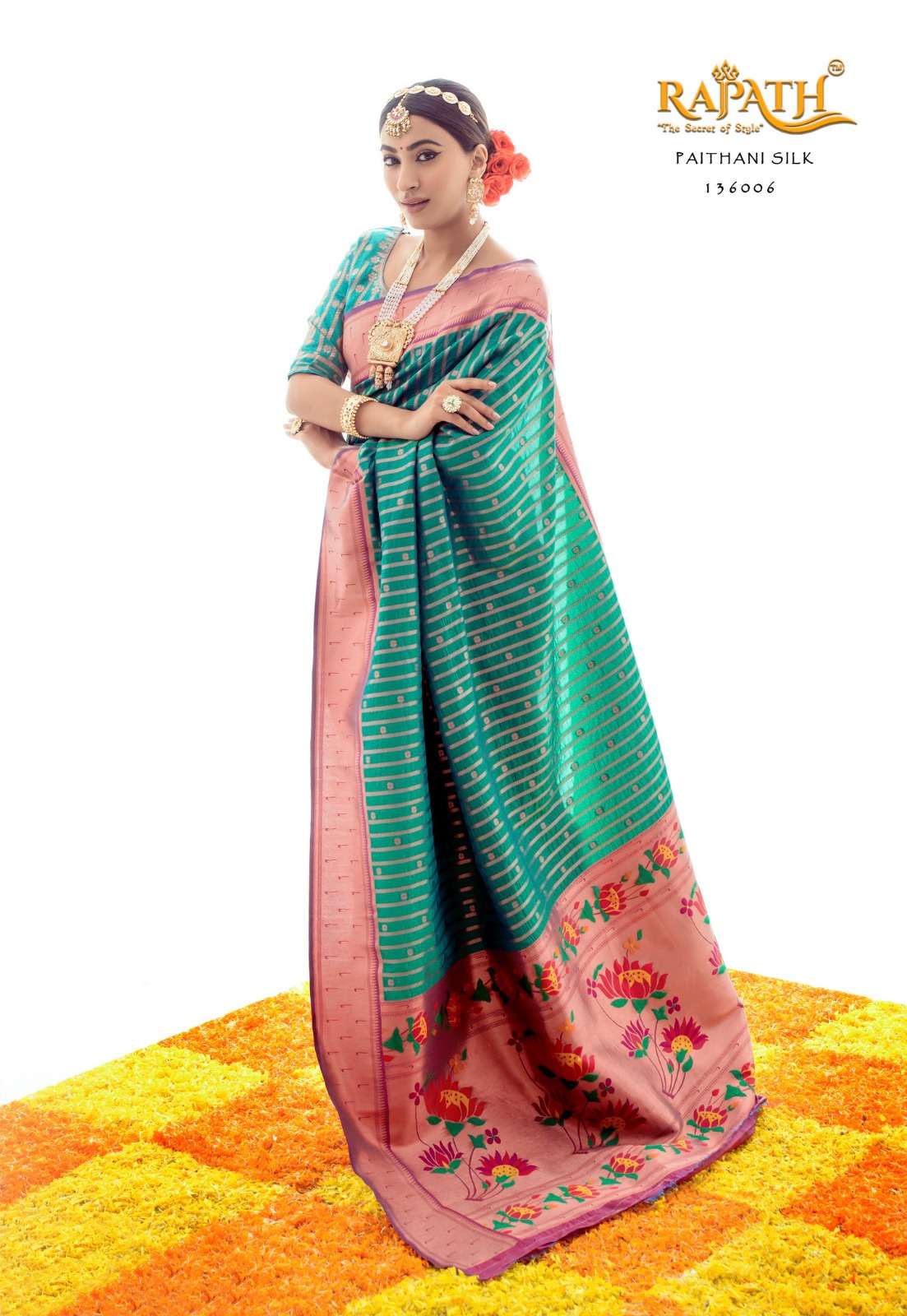 Rajpath Kalakruti Designer Paithani Silk Saree Wholesale catalog