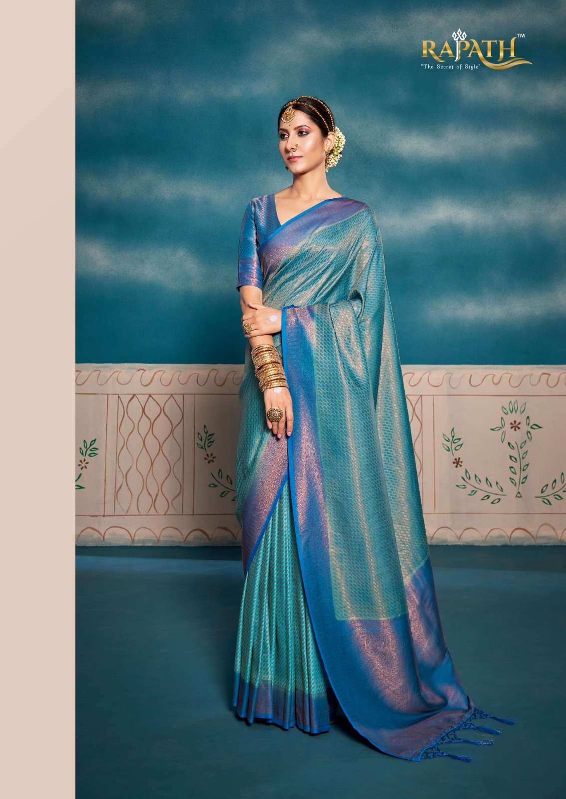 Rajpath Kasturi Silk Designer Kanchivaram Saree Wholesale catalog