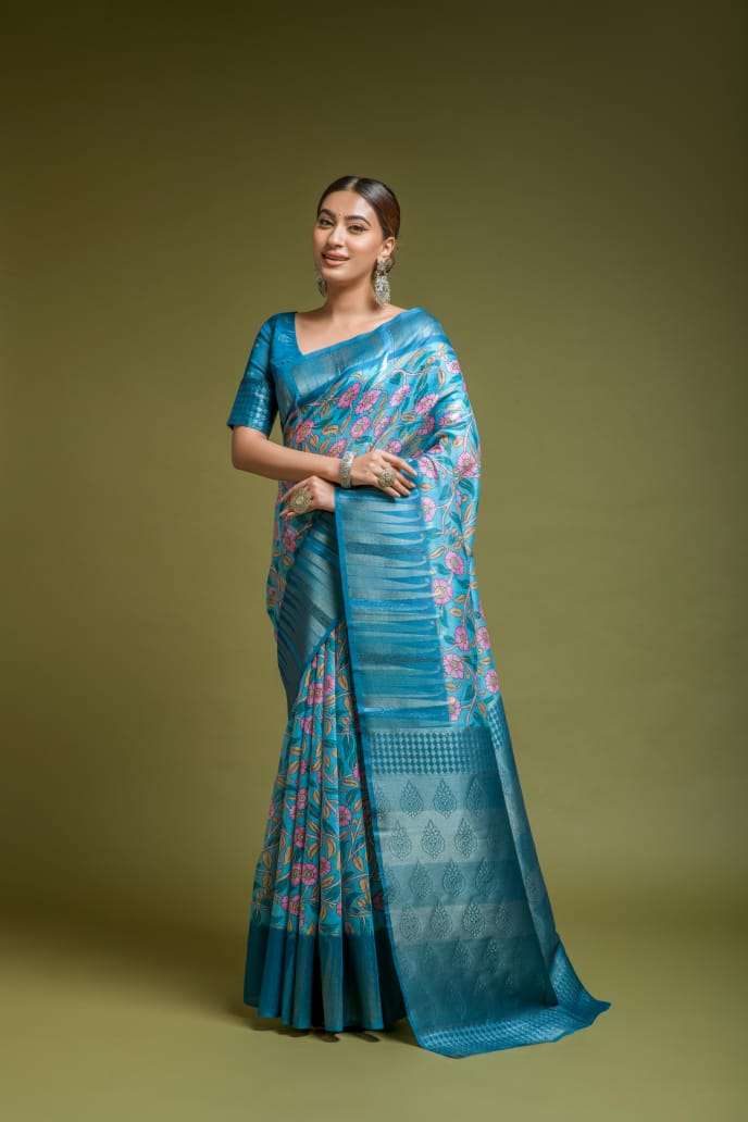 Rajpath Neelkanth Digital Printed Silk Saree Wholesale catalog