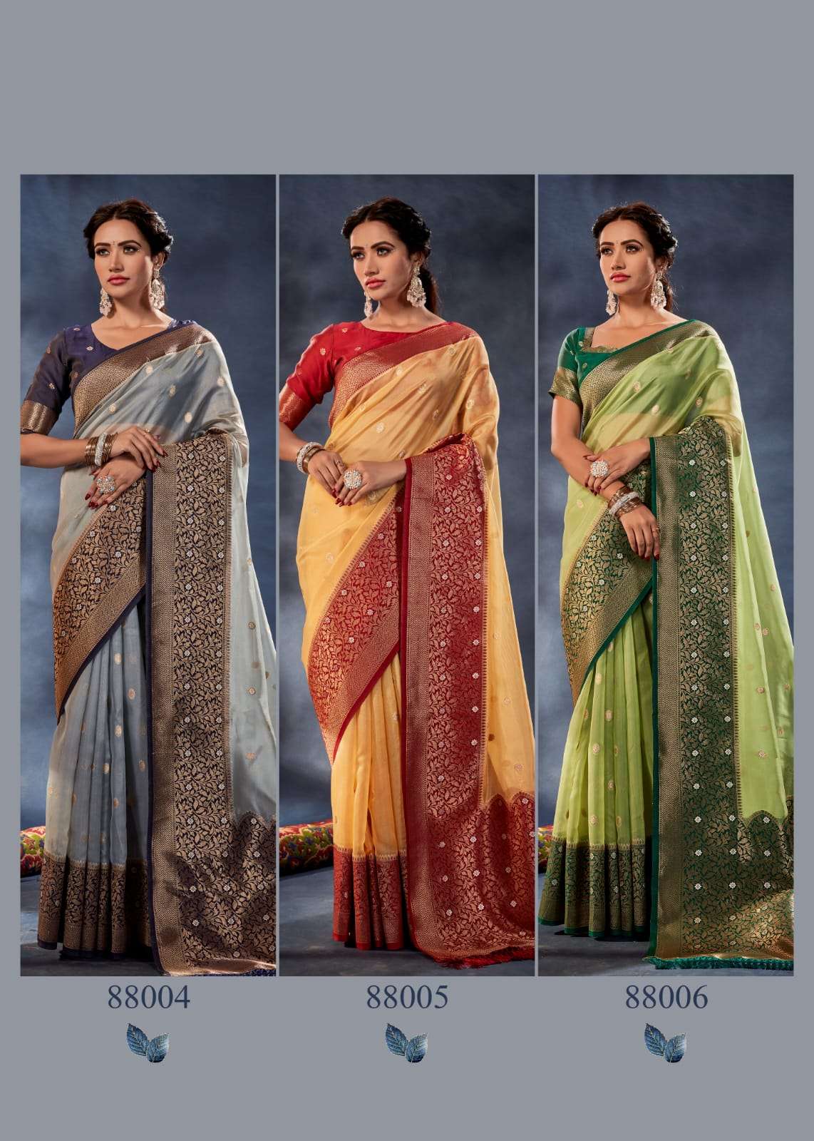 Rajpath Orum Organza Banarasi Designer Saree Wholesale catalog
