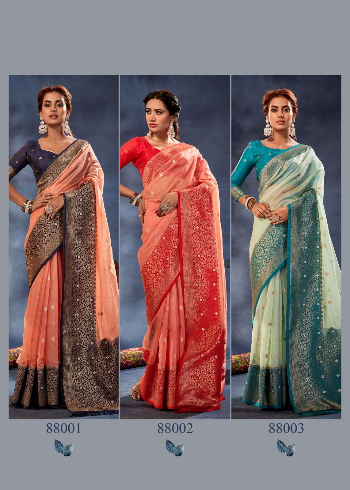 Rajpath Orum Organza Banarasi Designer Saree Wholesale catalog