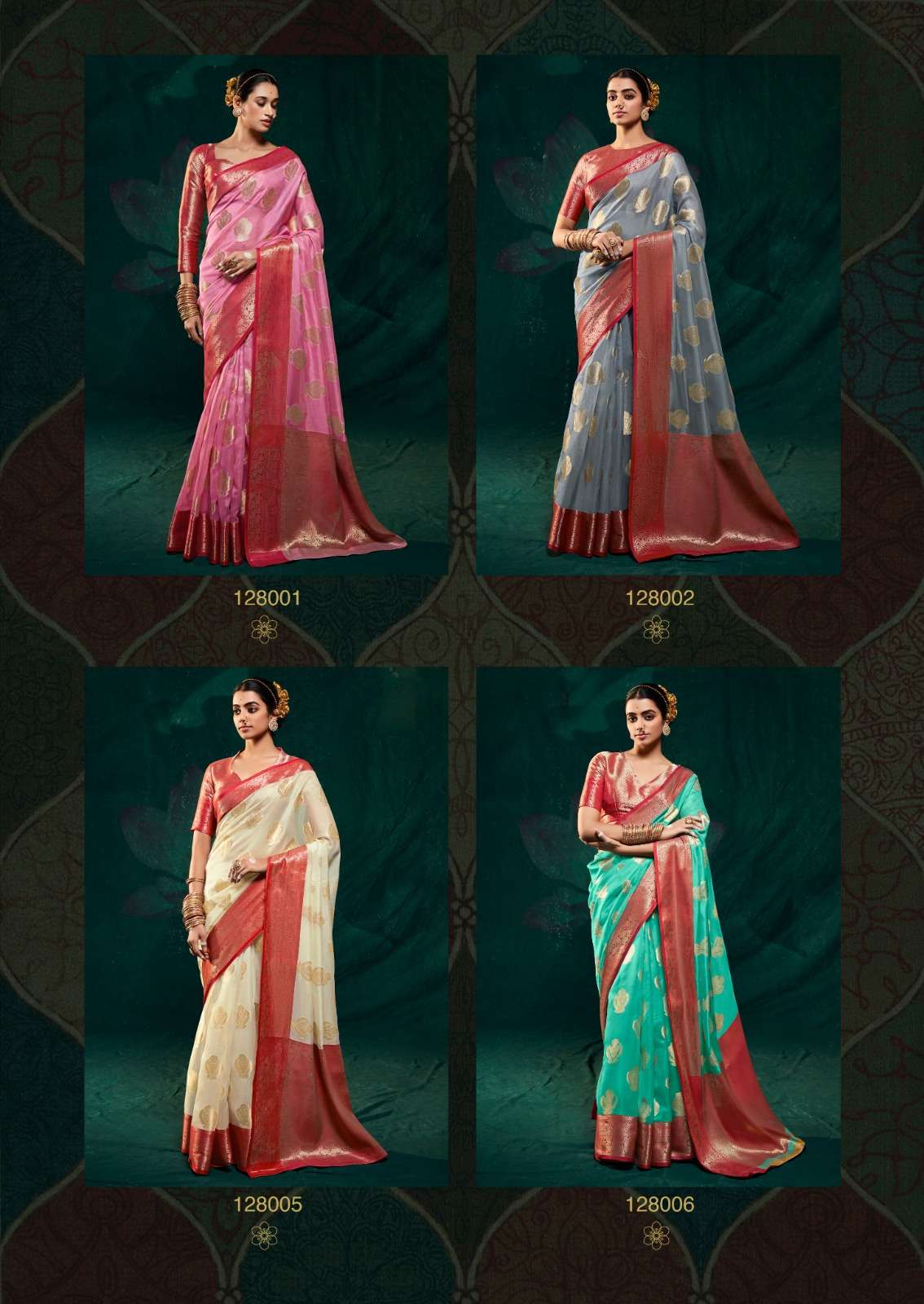 Rajpath Rani Silk Designer Organza Saree Wholesale catalog