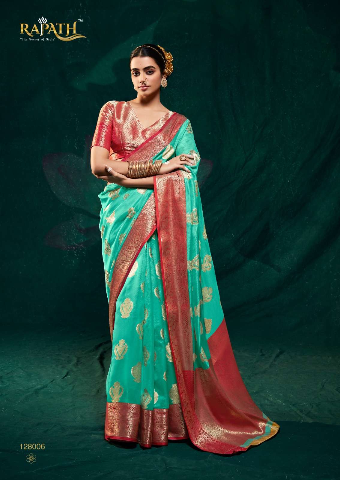 Rajpath Rani Silk Designer Organza Saree Wholesale catalog