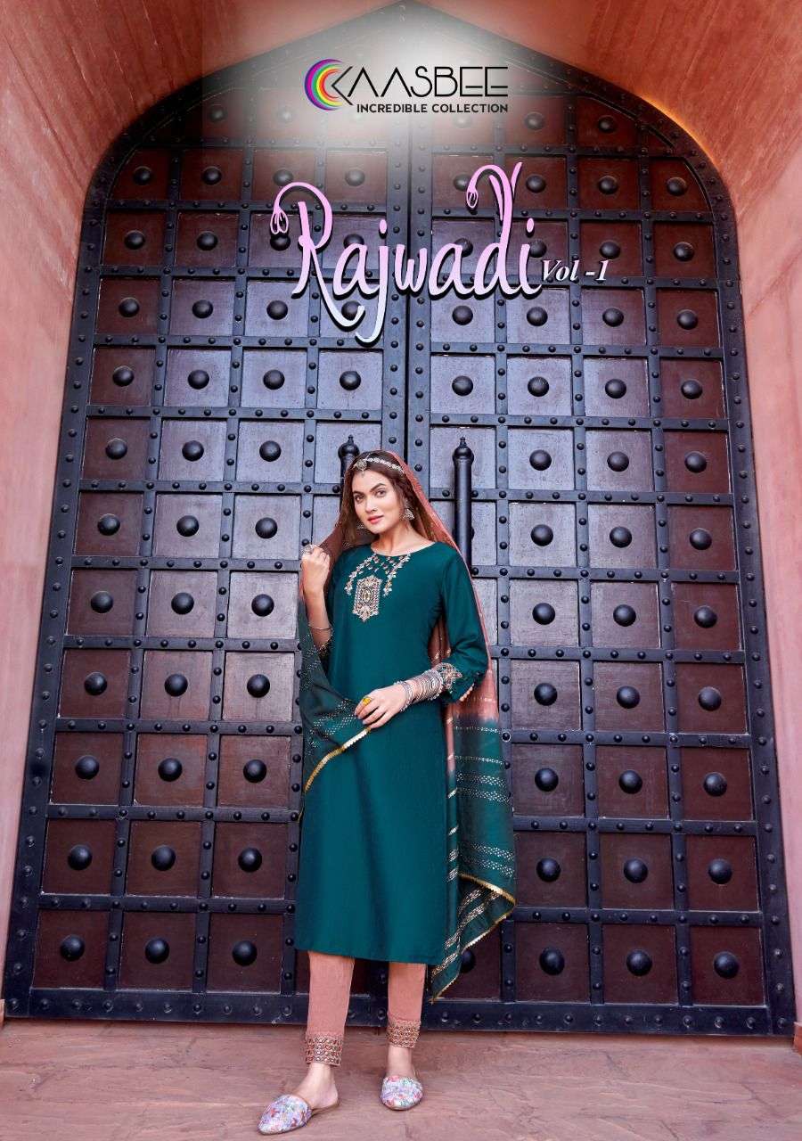 Rajwadi-1 Kurti Embroidery Khatli Work Wholesale catalog