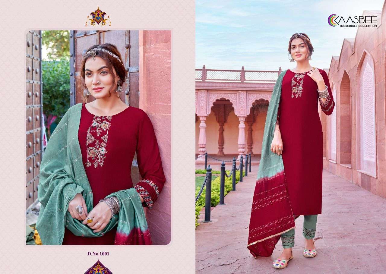 Rajwadi-1 Kurti Embroidery Khatli Work Wholesale catalog
