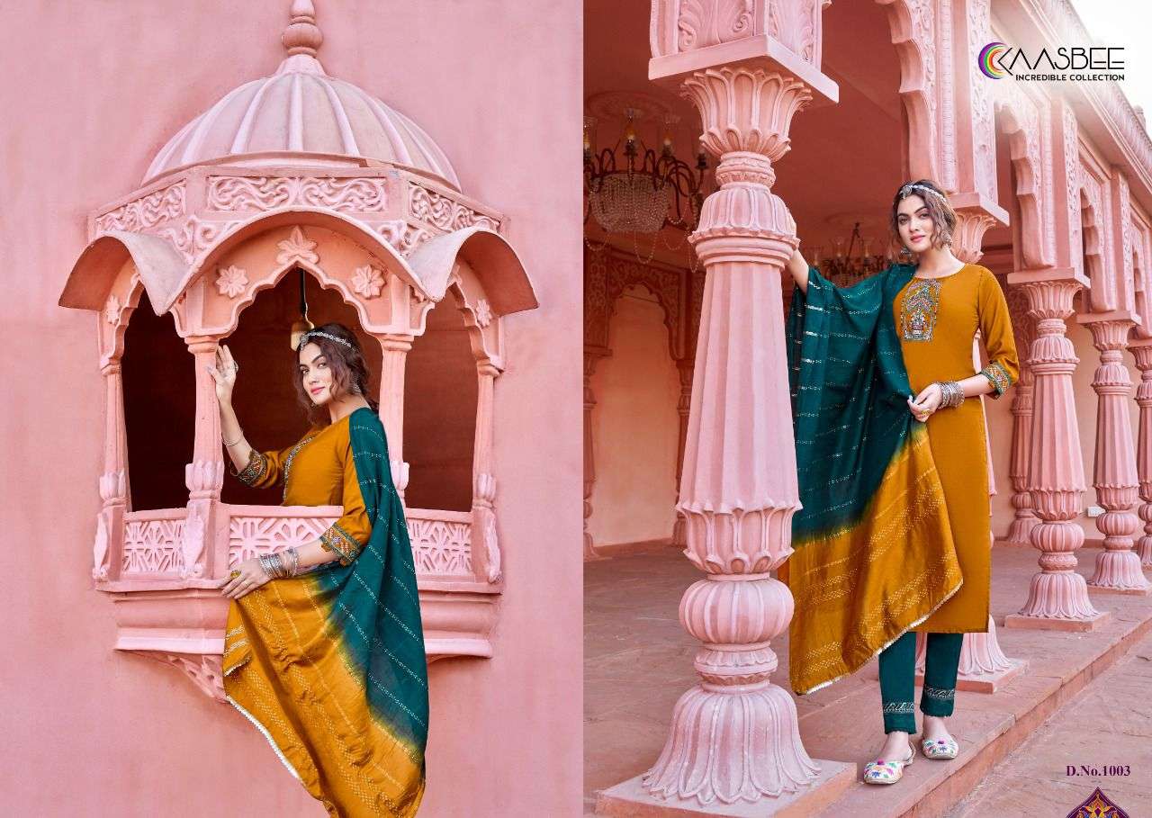 Rajwadi-1 Kurti Embroidery Khatli Work Wholesale catalog