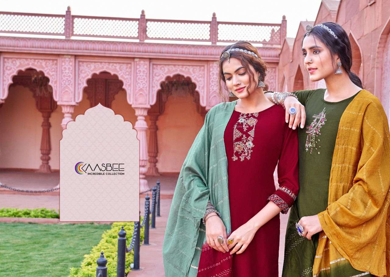 Rajwadi-1 Kurti Embroidery Khatli Work Wholesale catalog