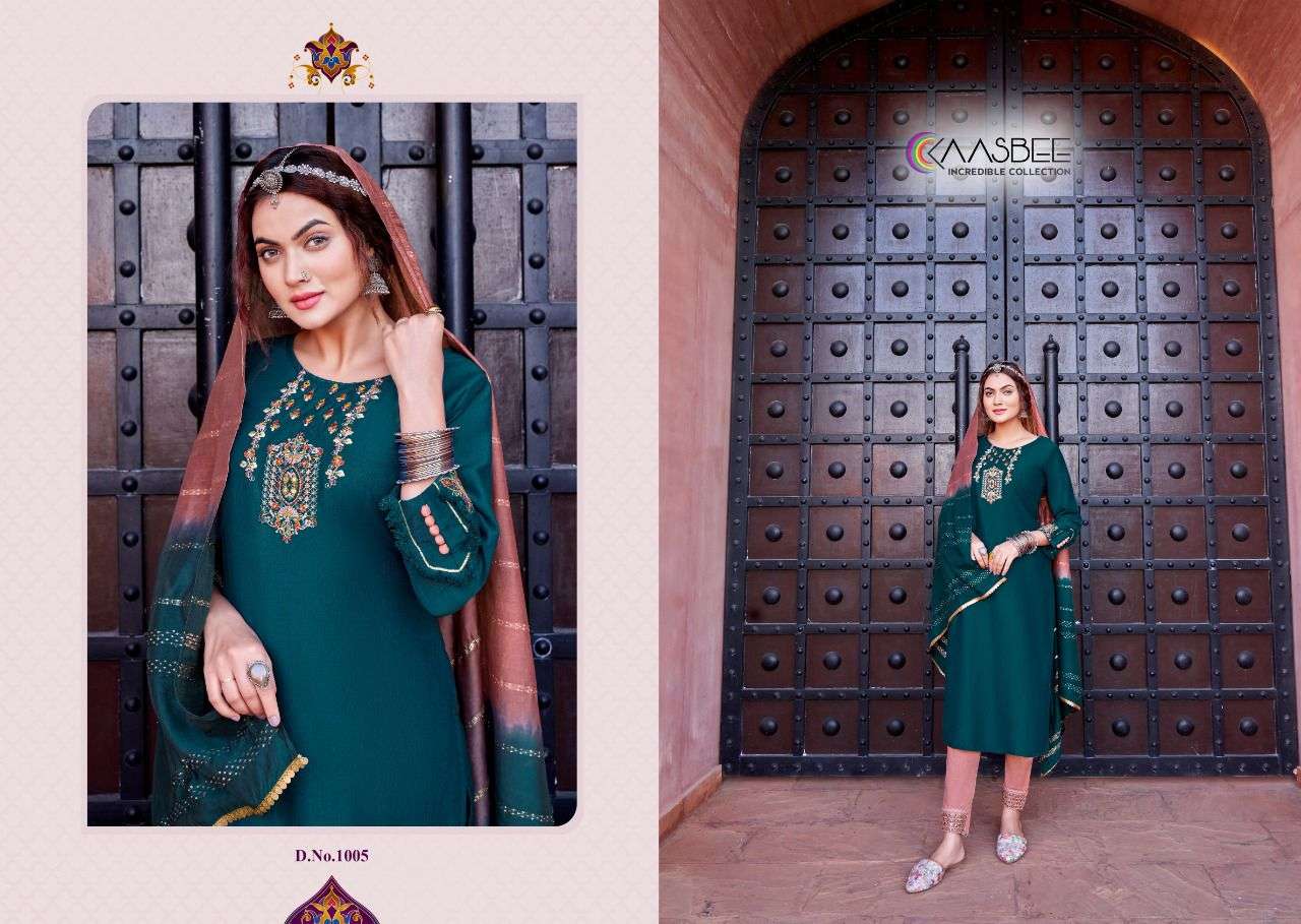 Rajwadi-1 Kurti Embroidery Khatli Work Wholesale catalog