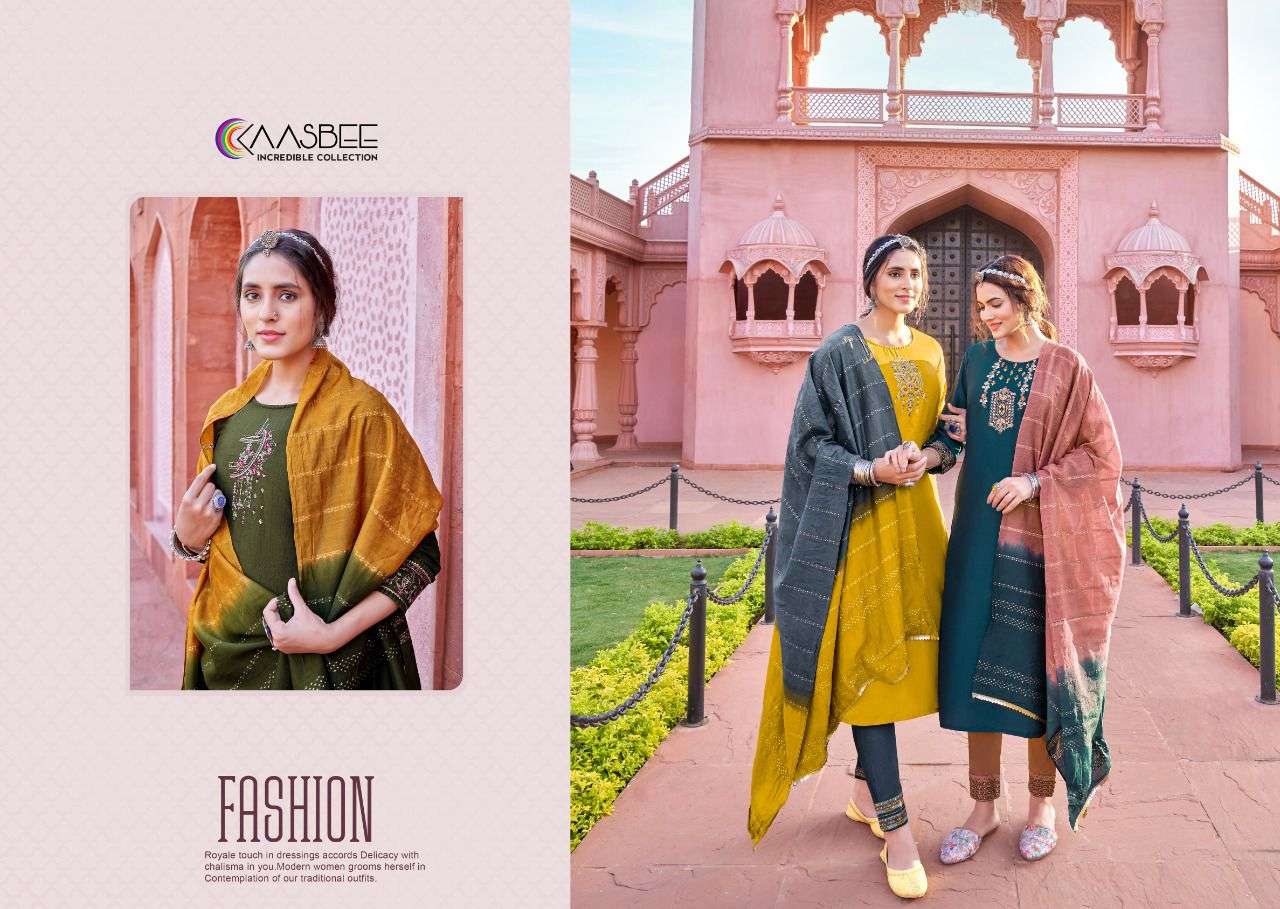 Rajwadi-1 Kurti Embroidery Khatli Work Wholesale catalog