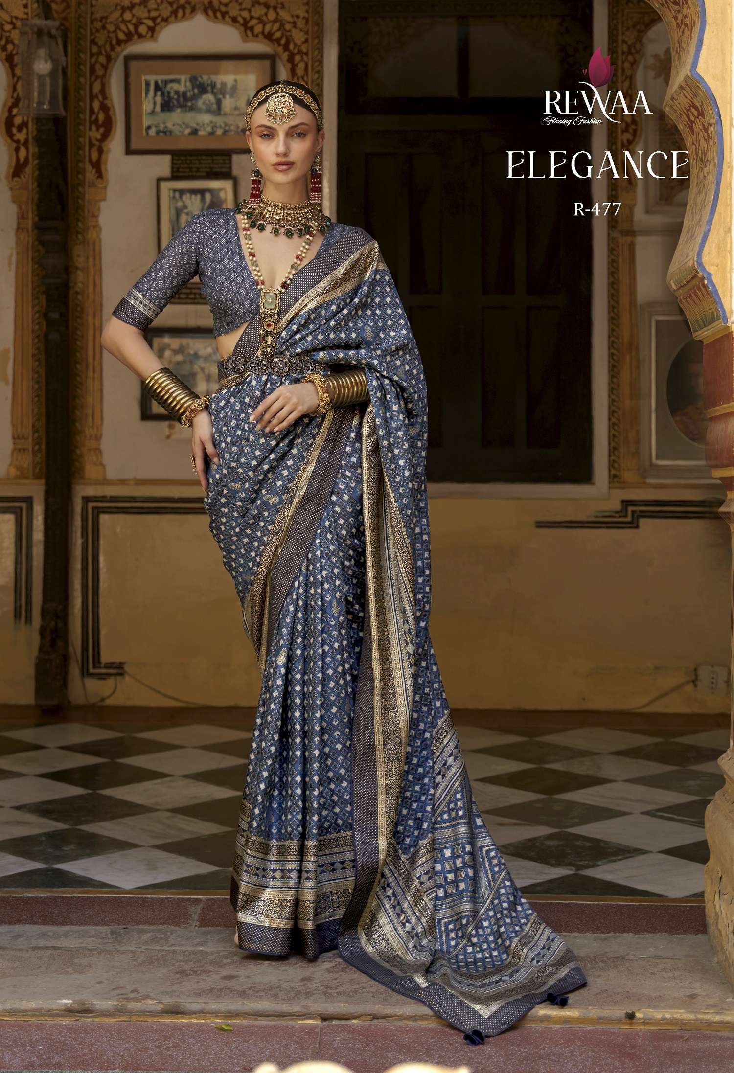 Rewaa Elegance Occasional Designer Silk Saree Wholesale catalog