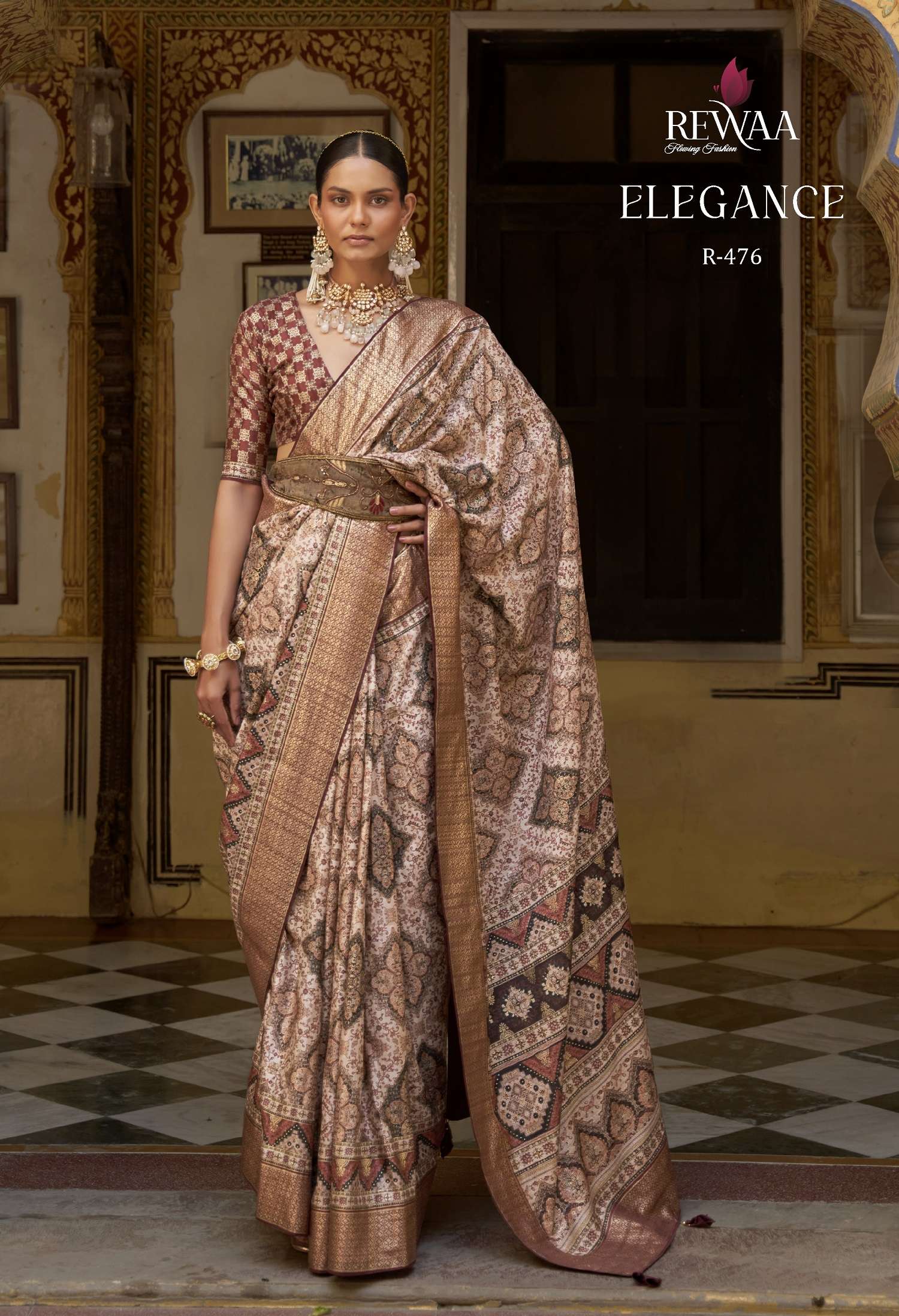 Rewaa Elegance Occasional Designer Silk Saree Wholesale catalog