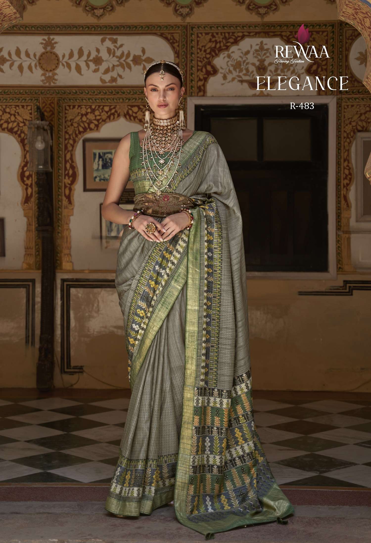 Rewaa Elegance Occasional Designer Silk Saree Wholesale catalog