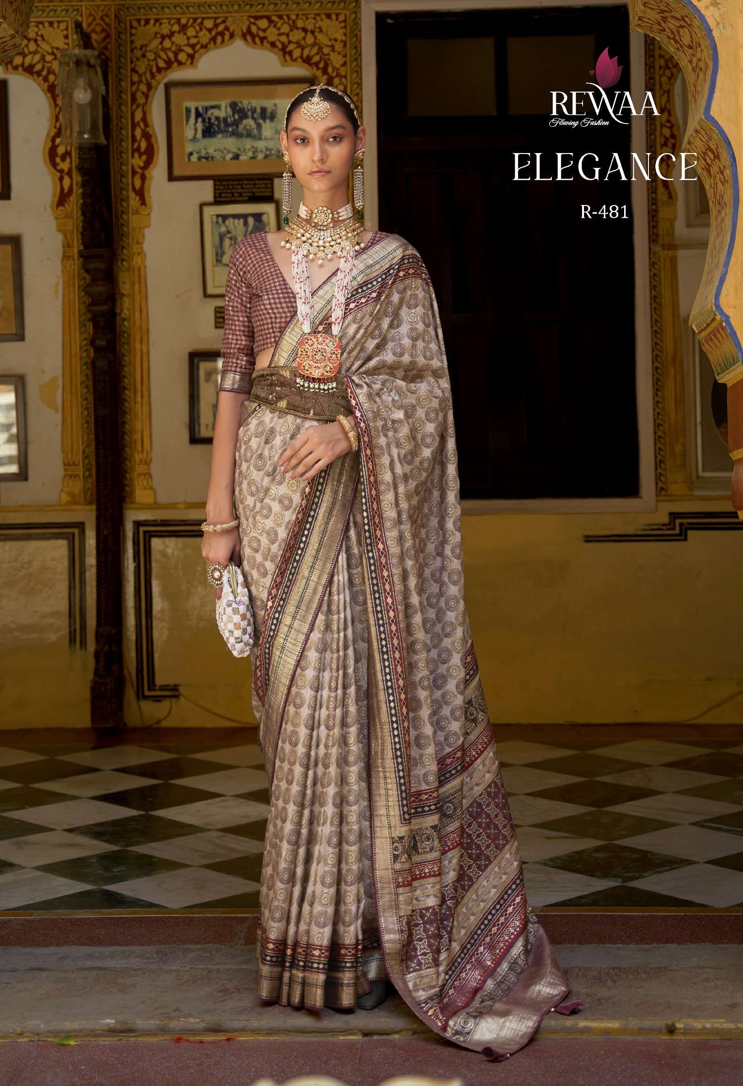 Rewaa Elegance Occasional Designer Silk Saree Wholesale catalog