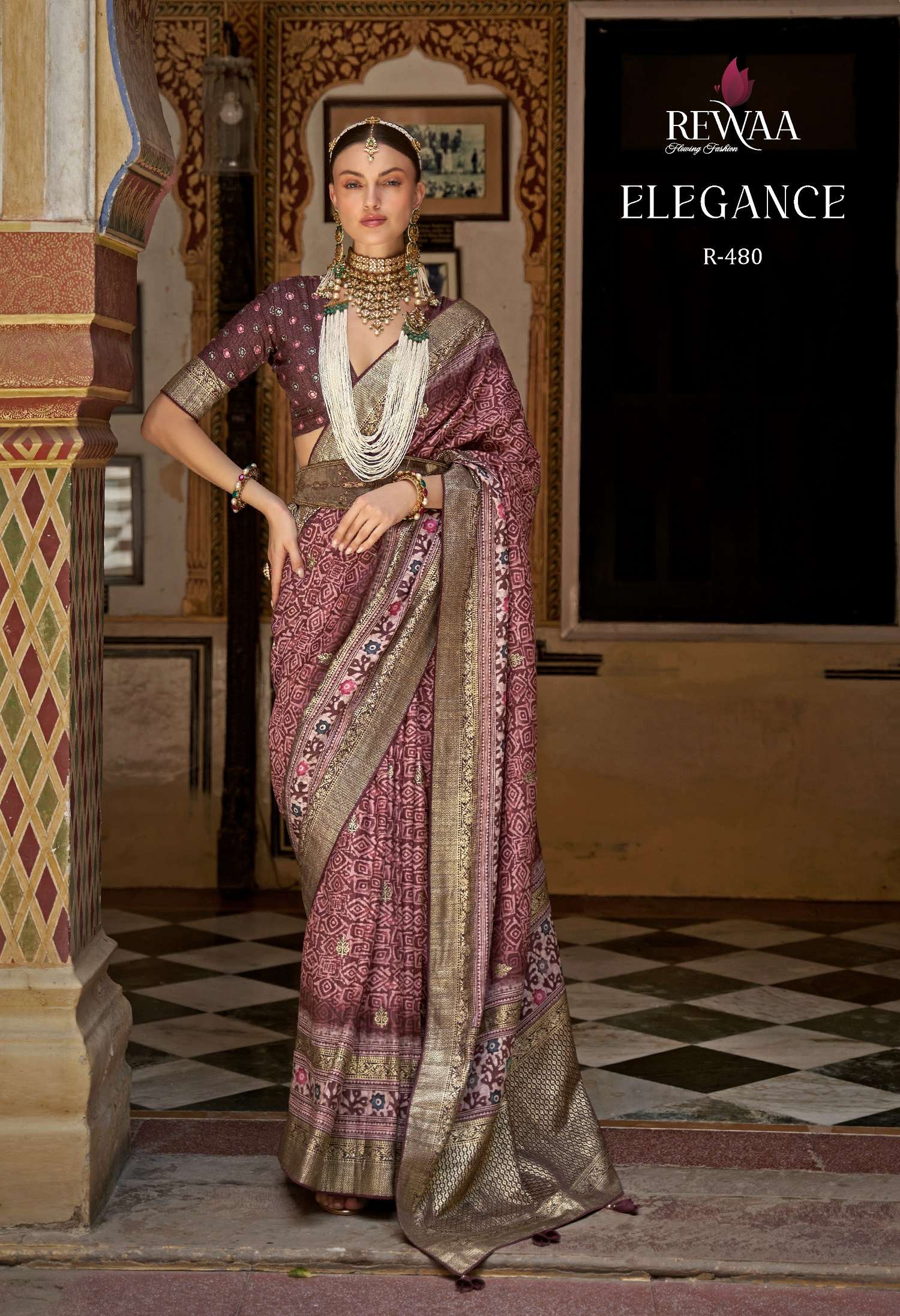 Rewaa Elegance Occasional Designer Silk Saree Wholesale catalog
