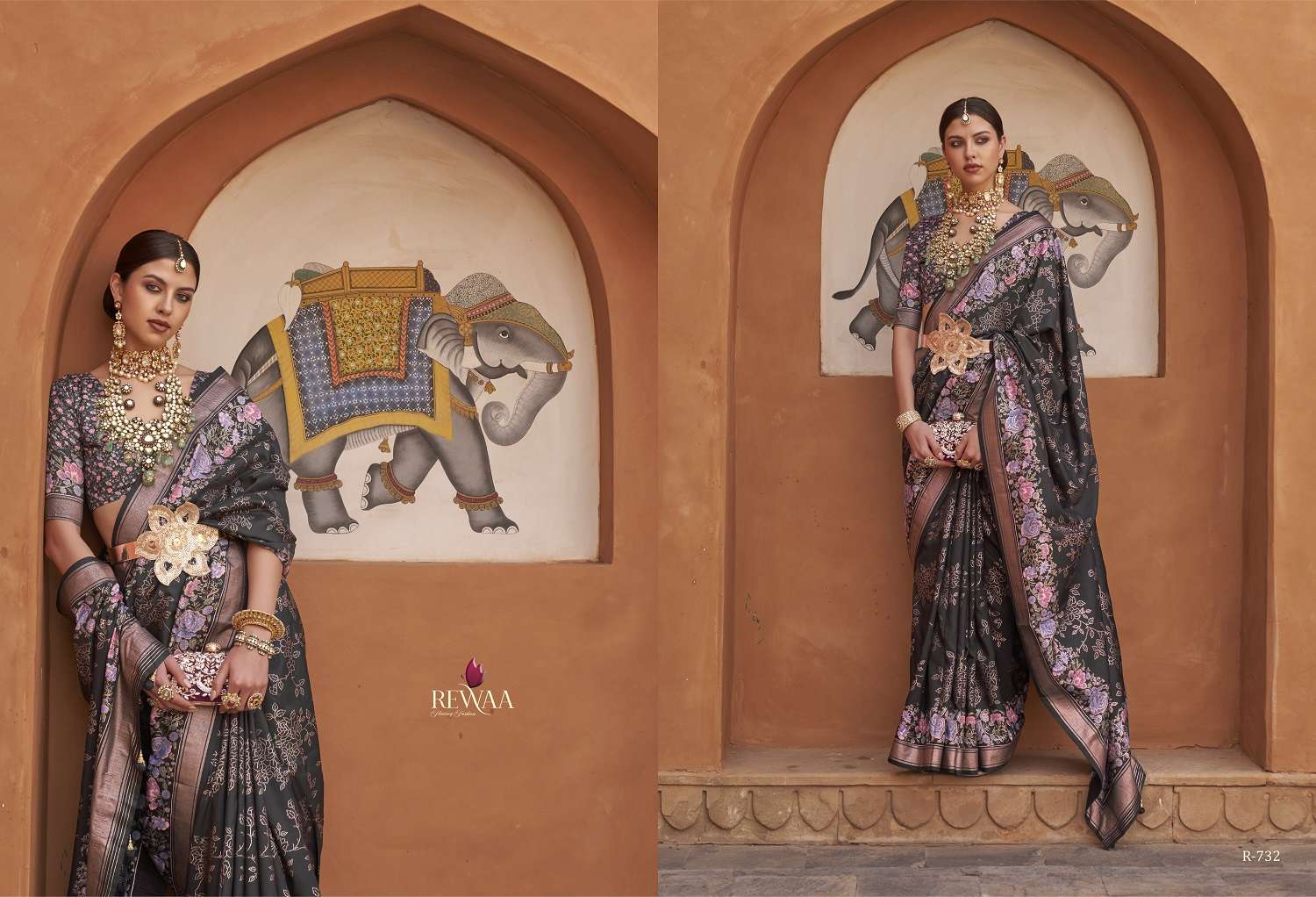 Rewaa Mithila Exclusive Designer Silk Saree Wholesale catalog