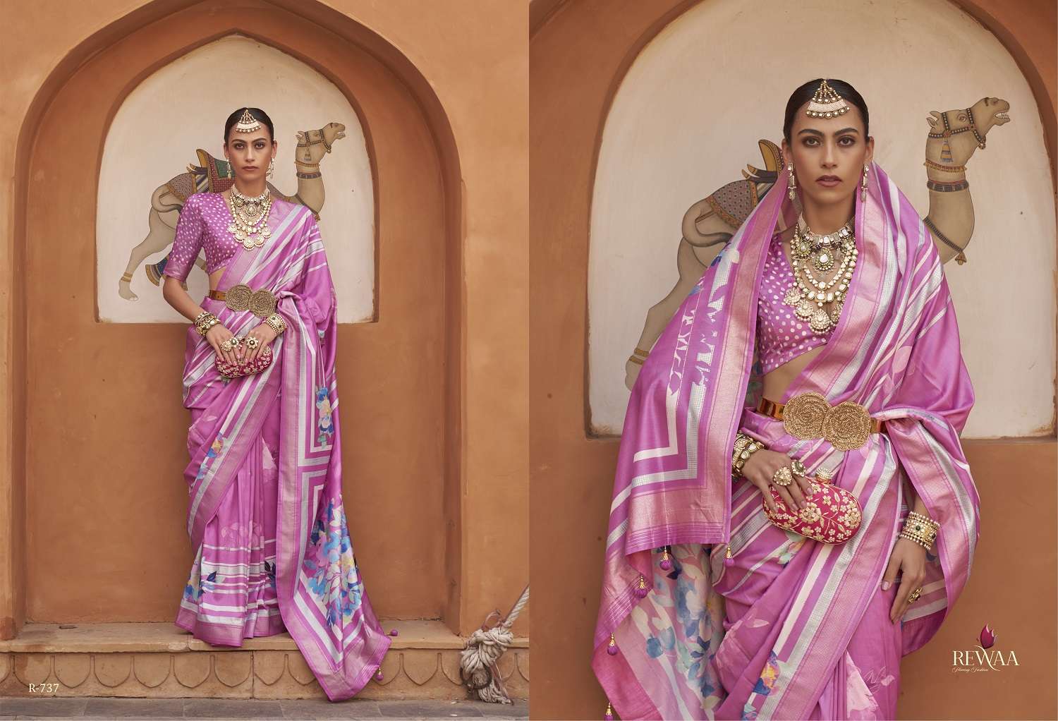 Rewaa Mithila Exclusive Designer Silk Saree Wholesale catalog
