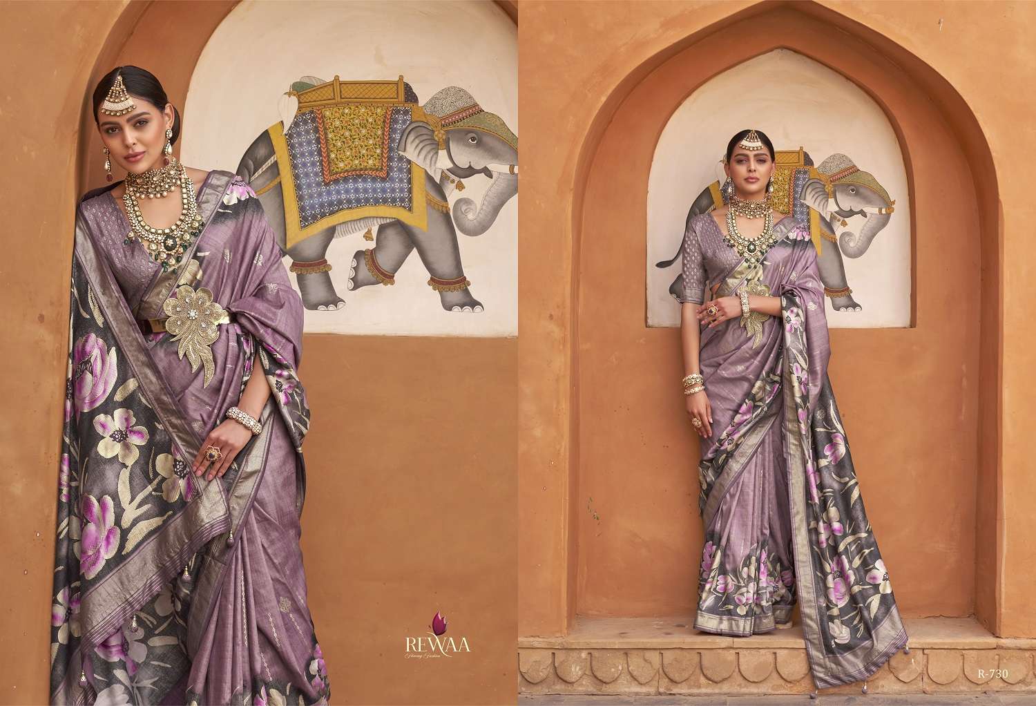 Rewaa Mithila Exclusive Designer Silk Saree Wholesale catalog