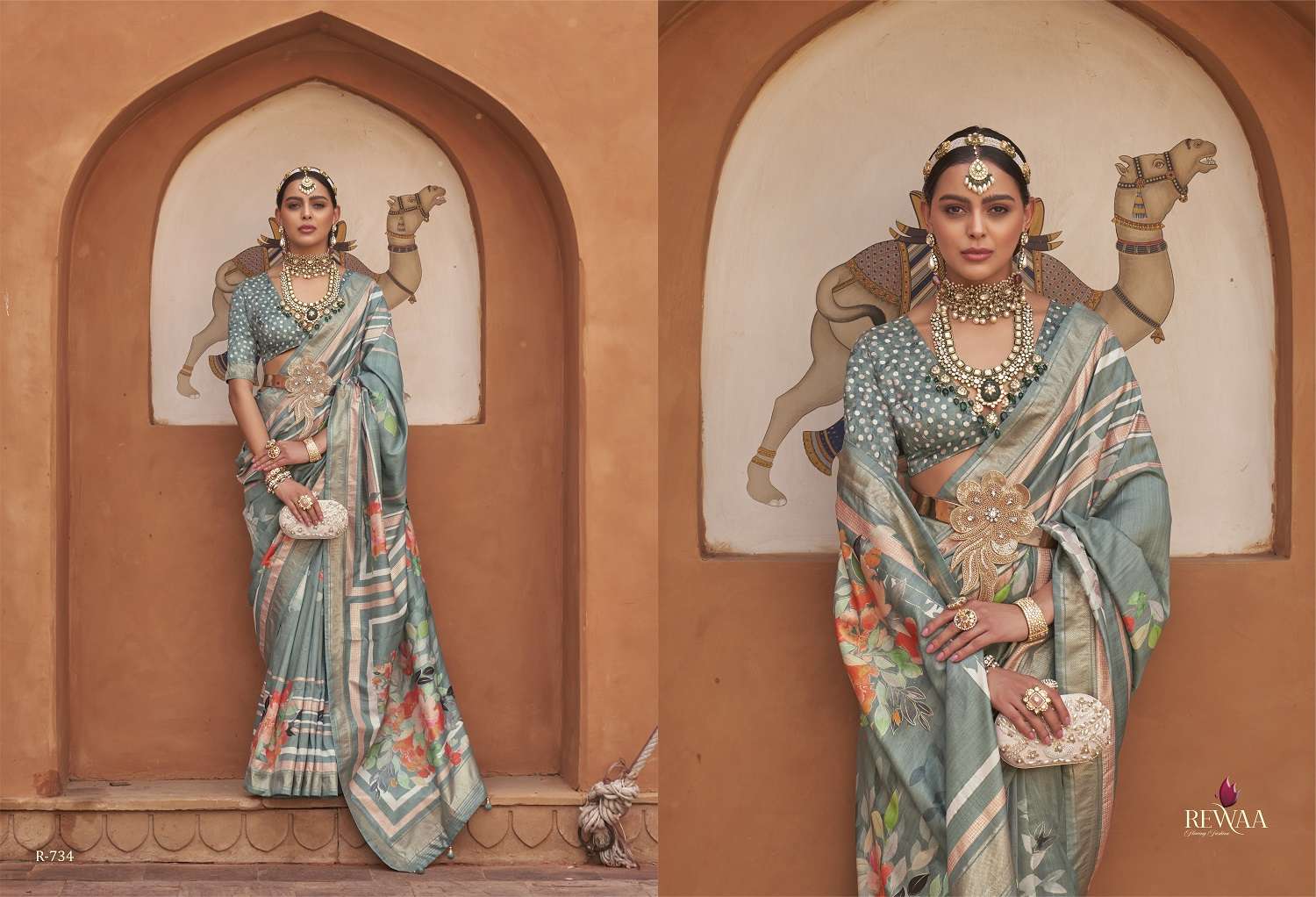 Rewaa Mithila Exclusive Designer Silk Saree Wholesale catalog