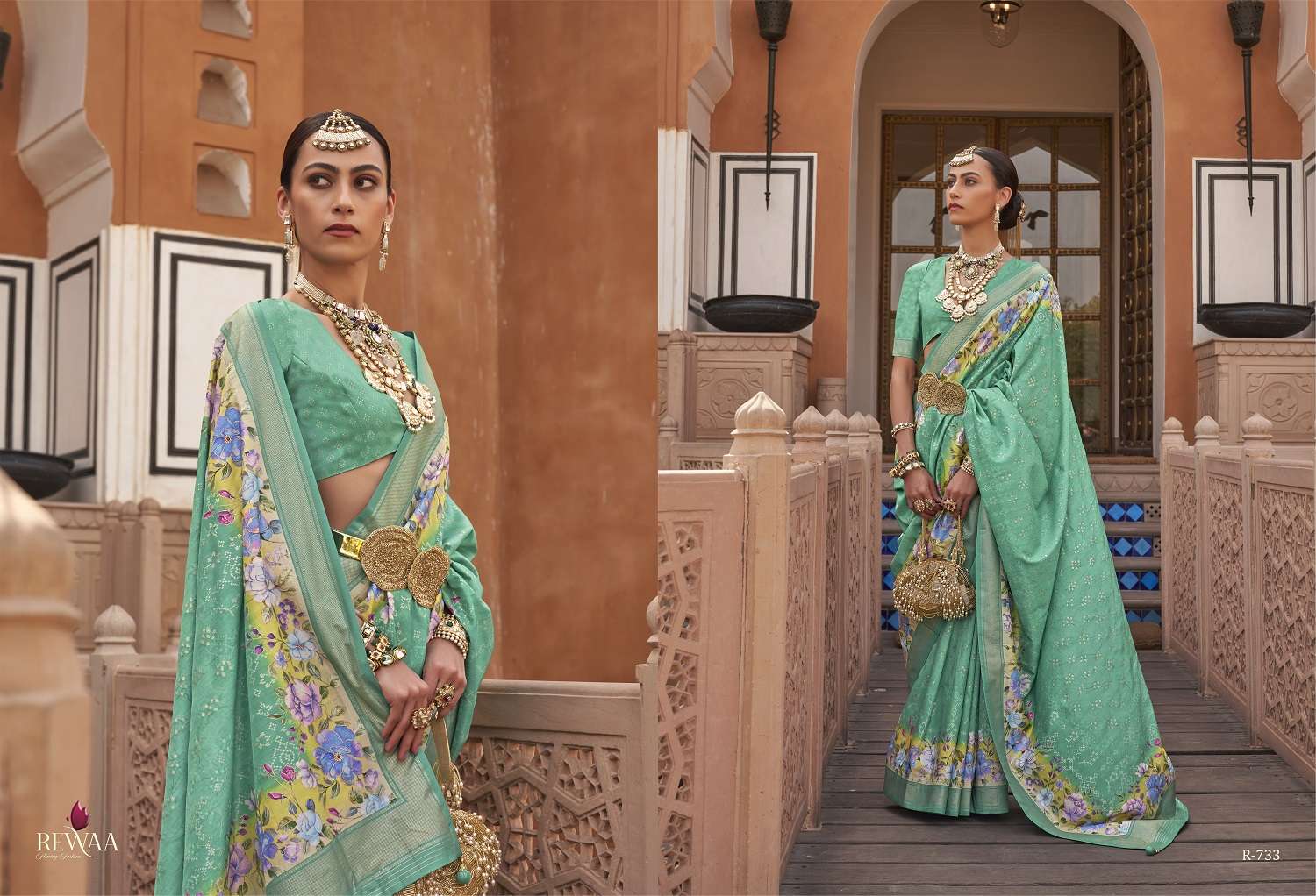 Rewaa Mithila Exclusive Designer Silk Saree Wholesale catalog
