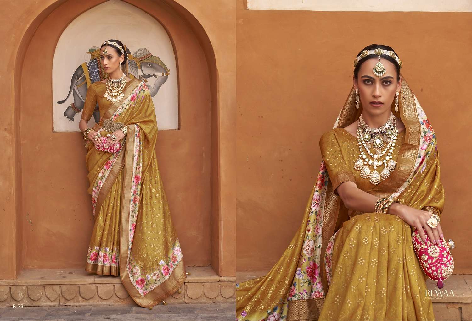 Rewaa Mithila Exclusive Designer Silk Saree Wholesale catalog