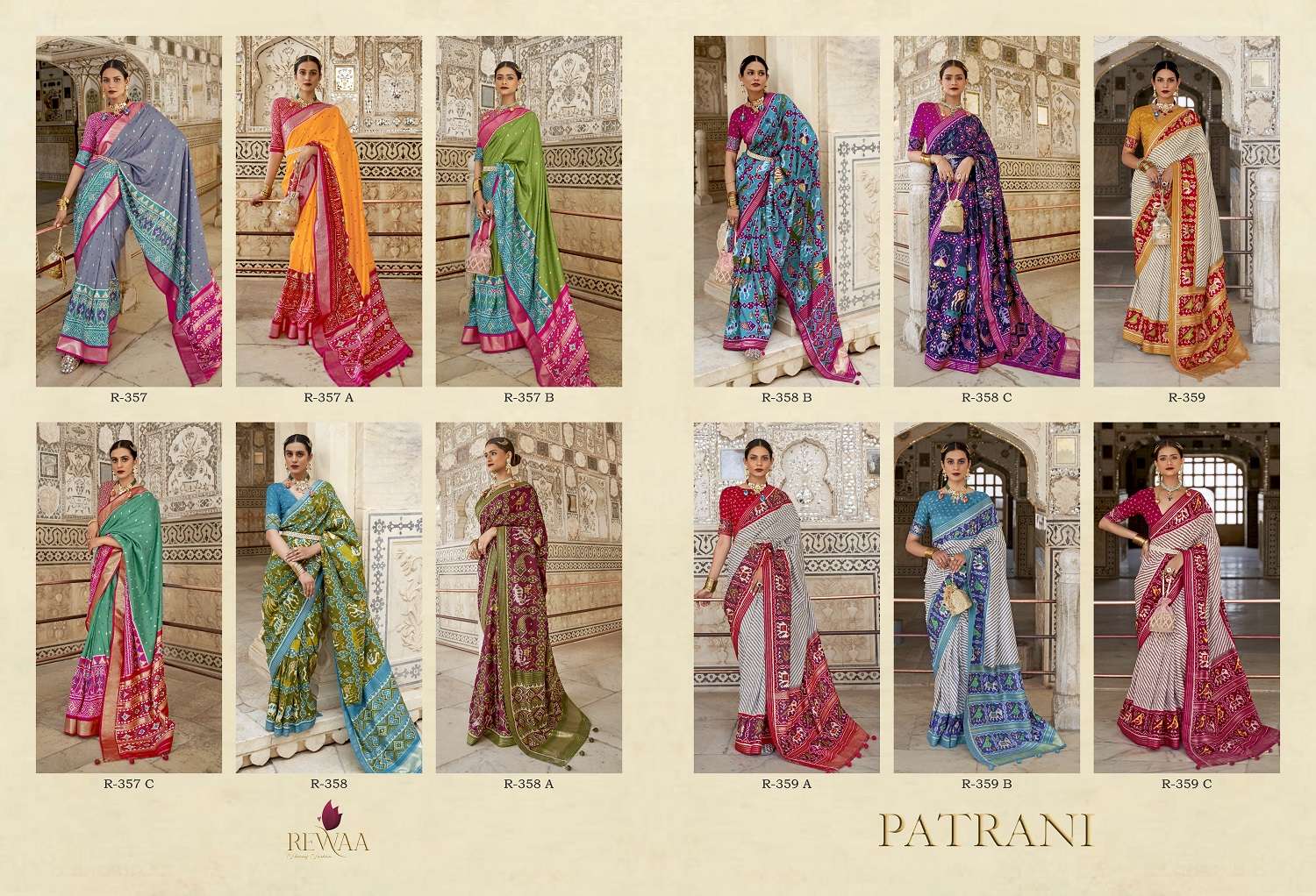 Rewaa Patrani Vol 1 Festive Designer Silk Saree Wholesale catalog