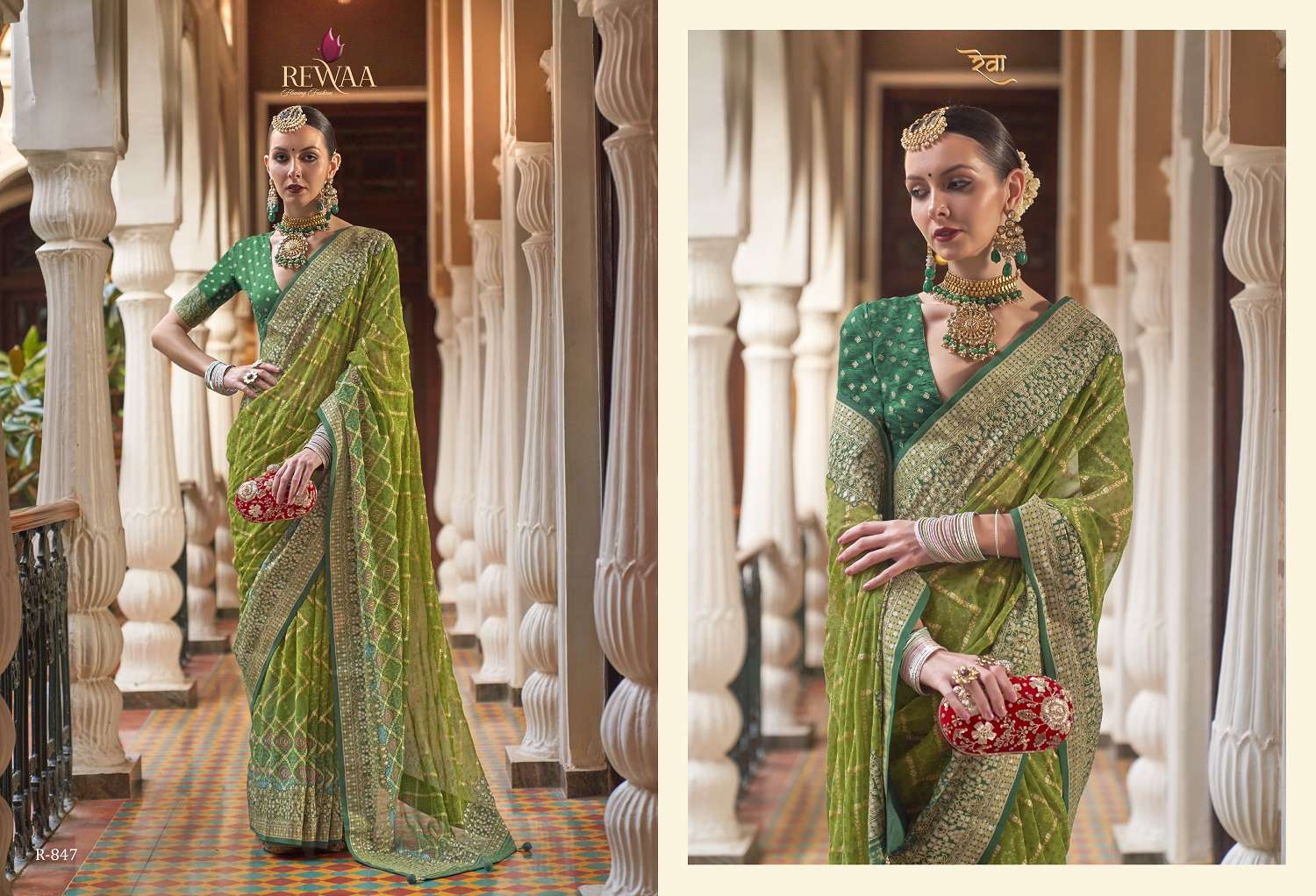 Rewaa Queen Exclusive Designer Georgette Saree Wholesale catalog