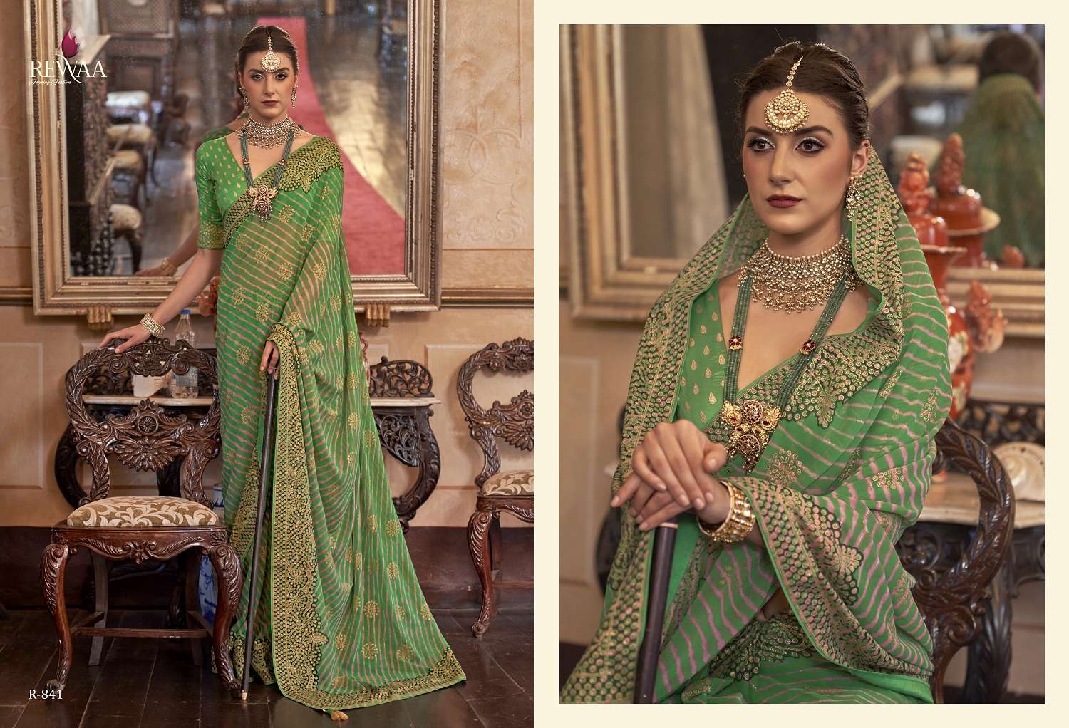 Rewaa Queen Exclusive Designer Georgette Saree Wholesale catalog