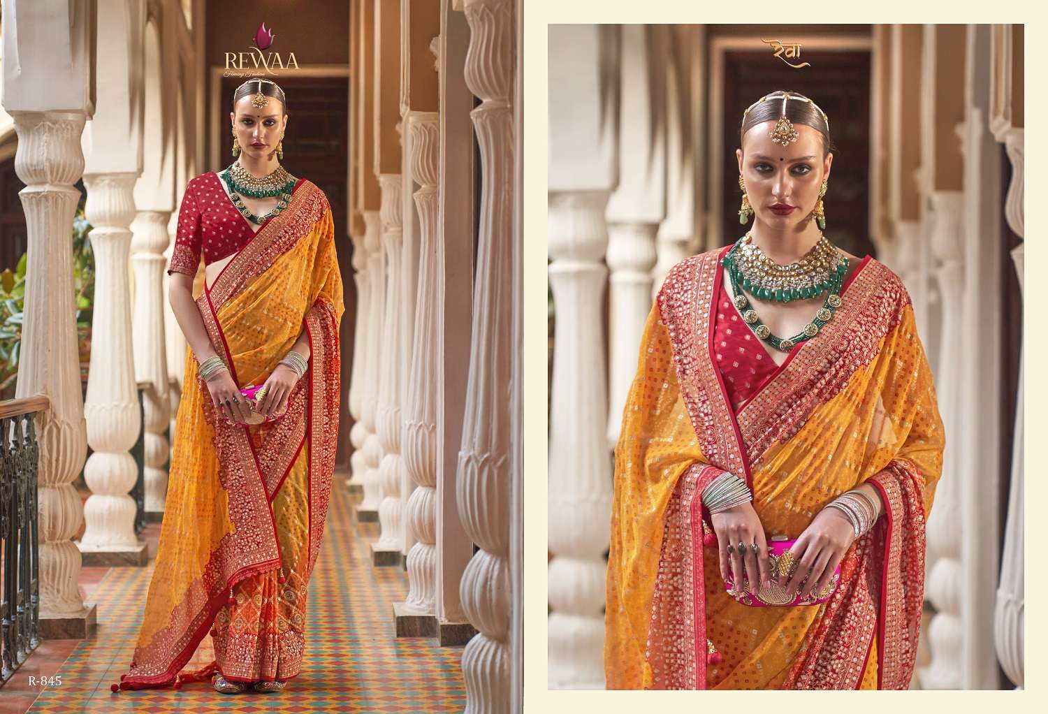 Rewaa Queen Exclusive Designer Georgette Saree Wholesale catalog