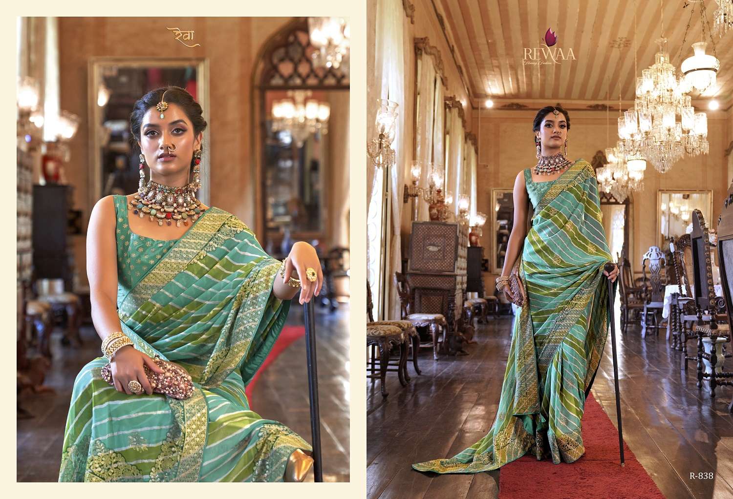 Rewaa Queen Exclusive Designer Georgette Saree Wholesale catalog