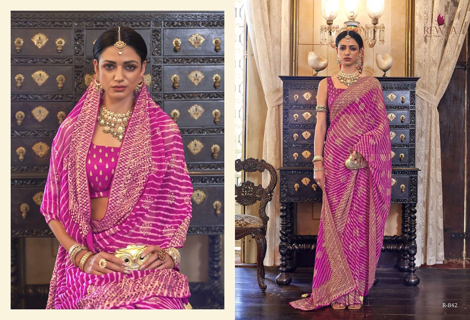 Rewaa Queen Exclusive Designer Georgette Saree Wholesale catalog
