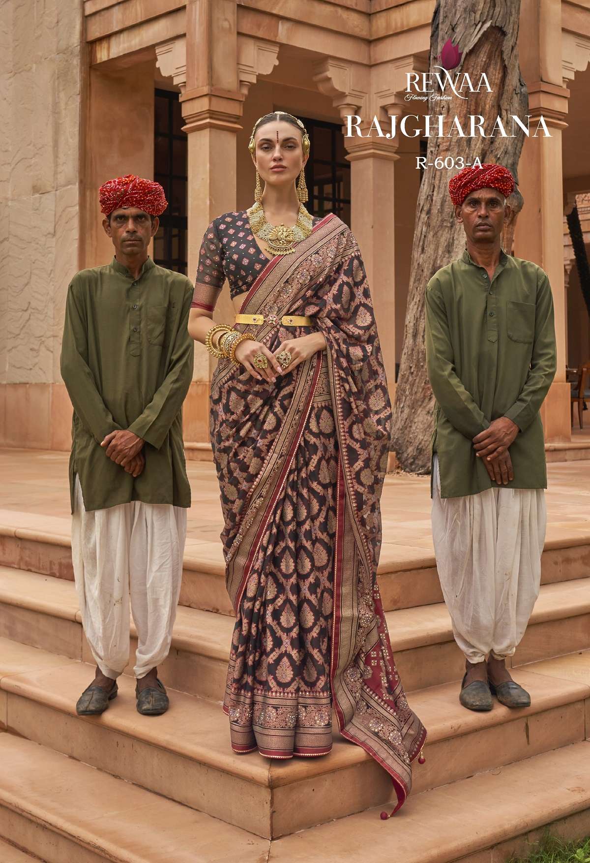 Rewaa Rajgharana Designer Banarasi Brasso Saree Wholesale catalog