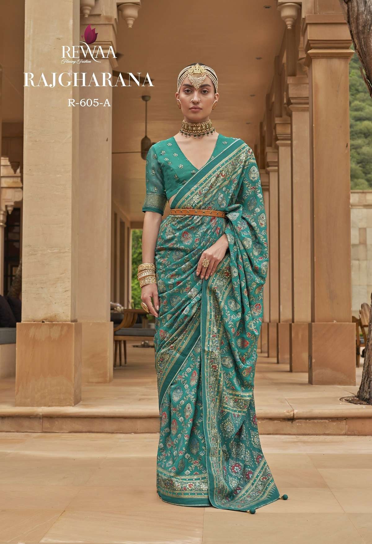 Rewaa Rajgharana Designer Banarasi Brasso Saree Wholesale catalog