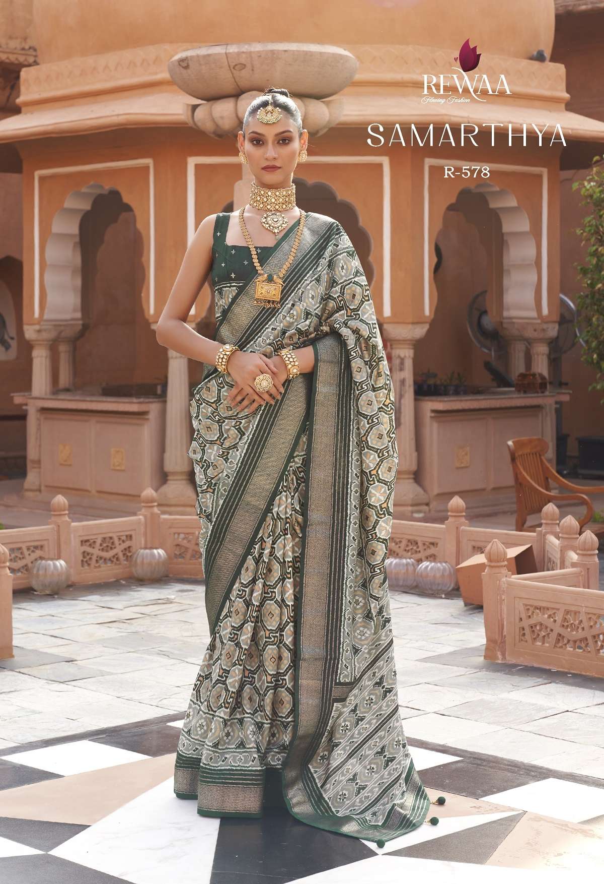 Rewaa Samarthya Pochampally Designer Silk Saree Wholesale catalog
