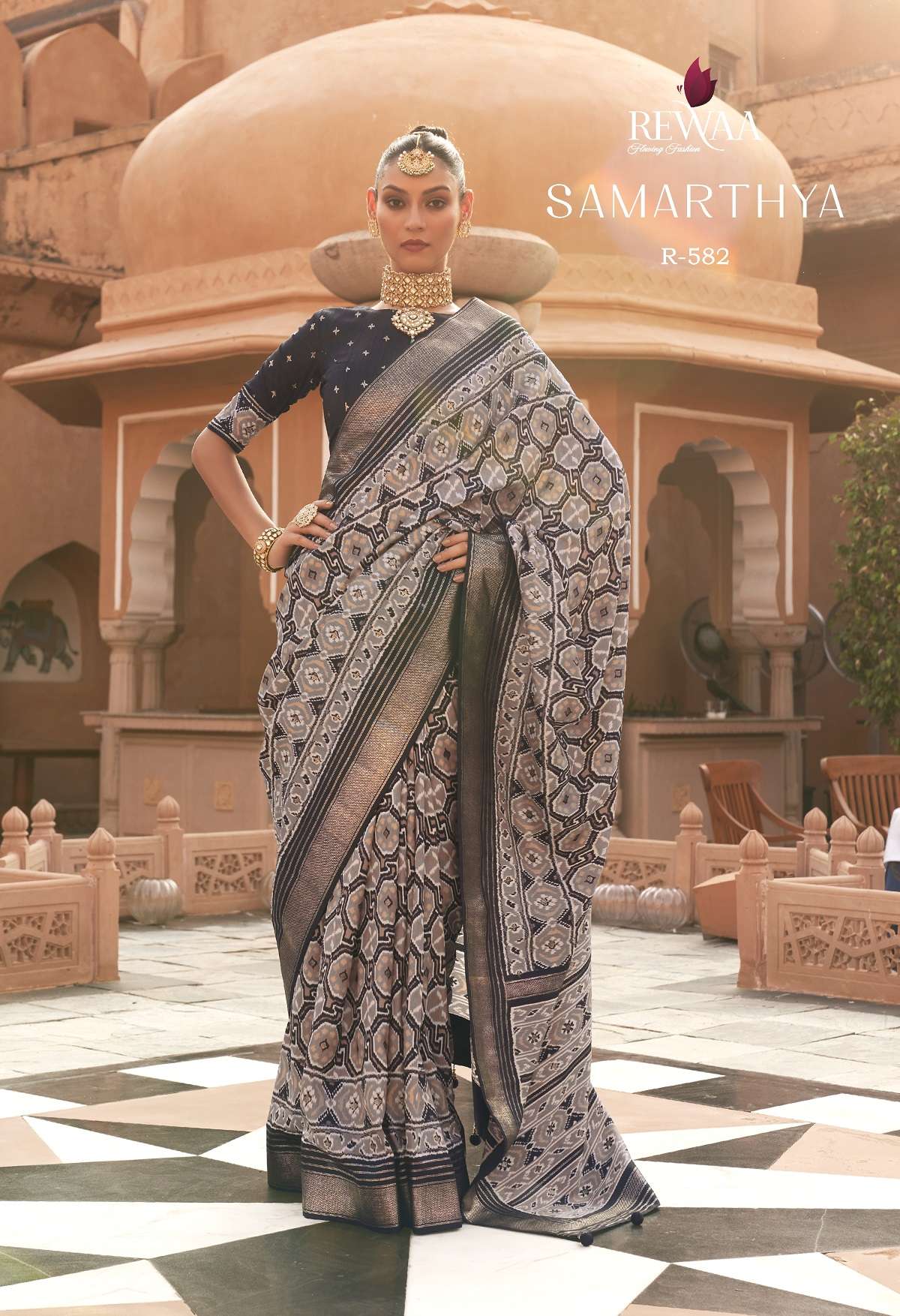 Rewaa Samarthya Pochampally Designer Silk Saree Wholesale catalog