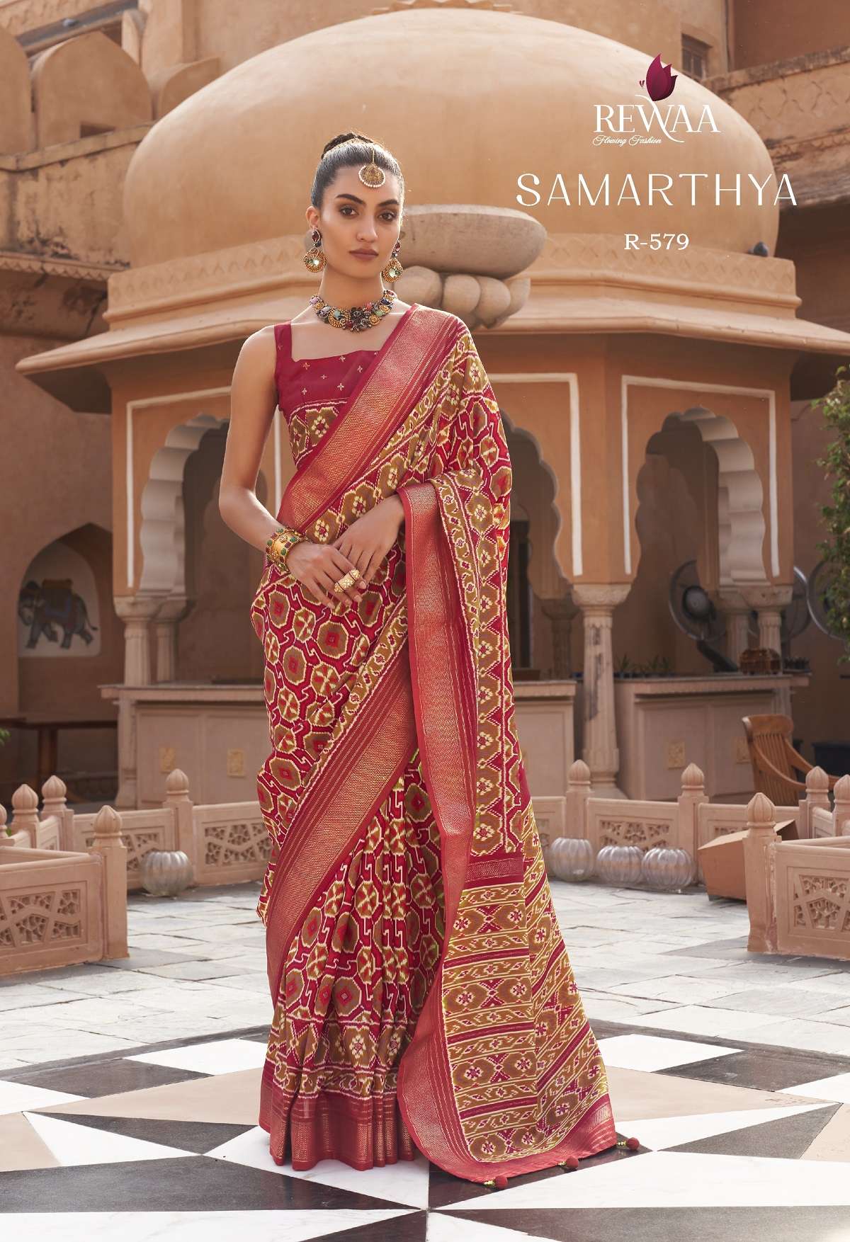 Rewaa Samarthya Pochampally Designer Silk Saree Wholesale catalog