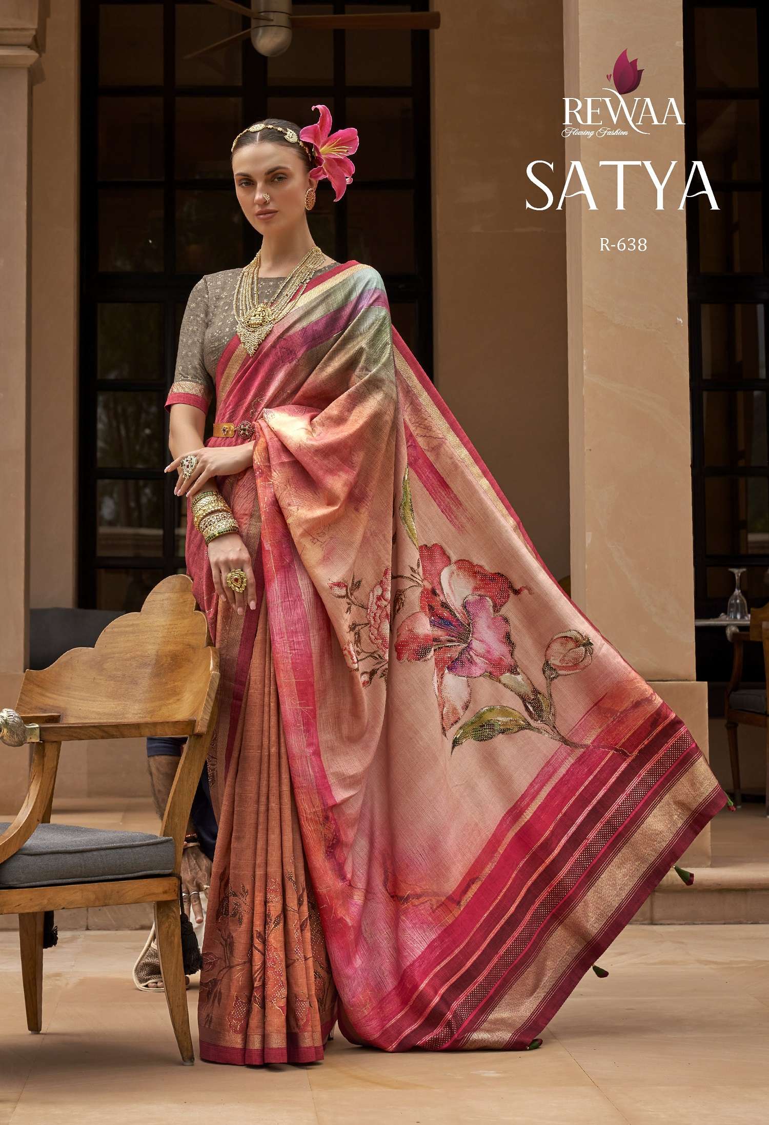 Rewaa Satya Banarasi Silk Designer Saree Wholesale catalog