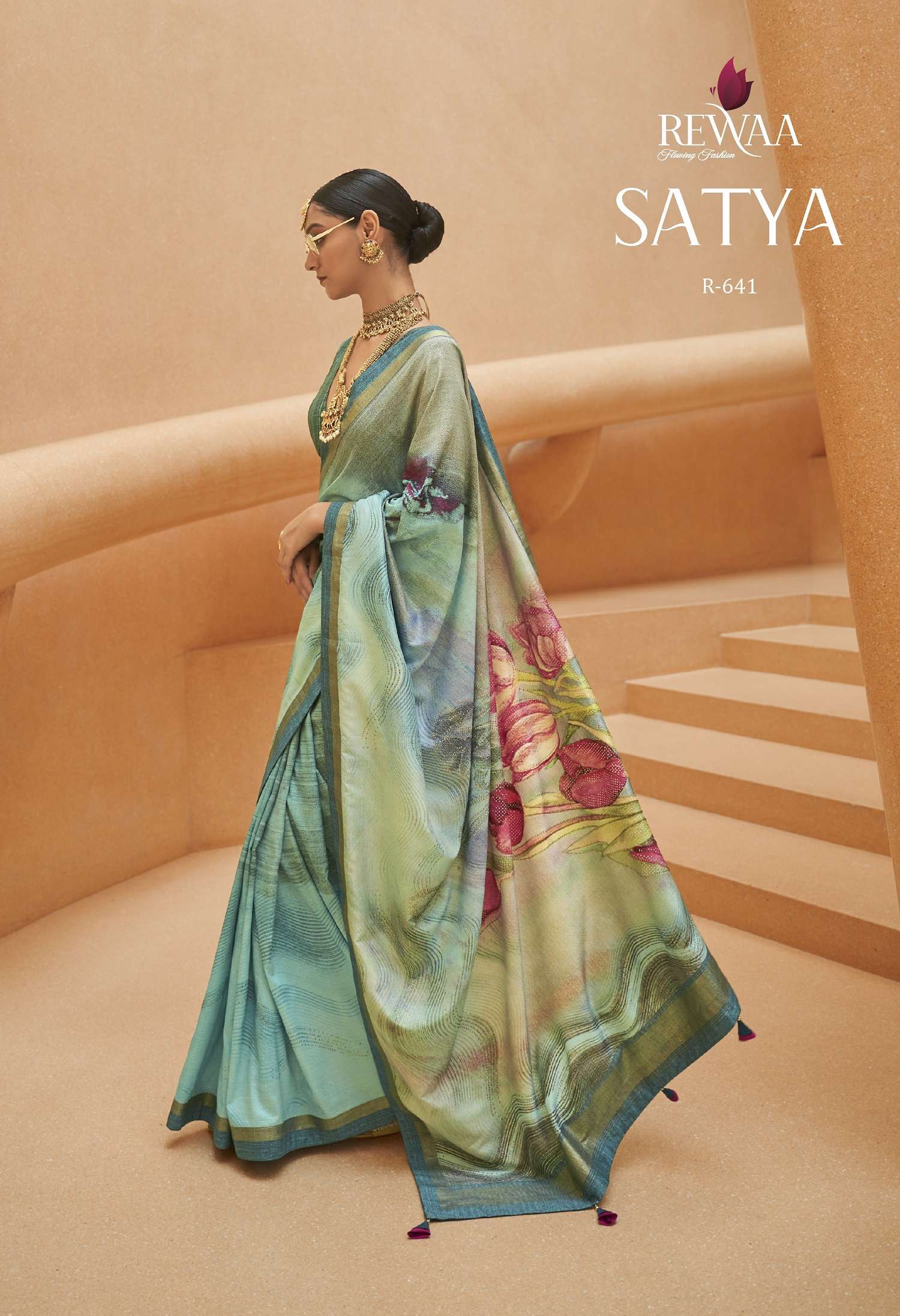 Rewaa Satya Banarasi Silk Designer Saree Wholesale catalog