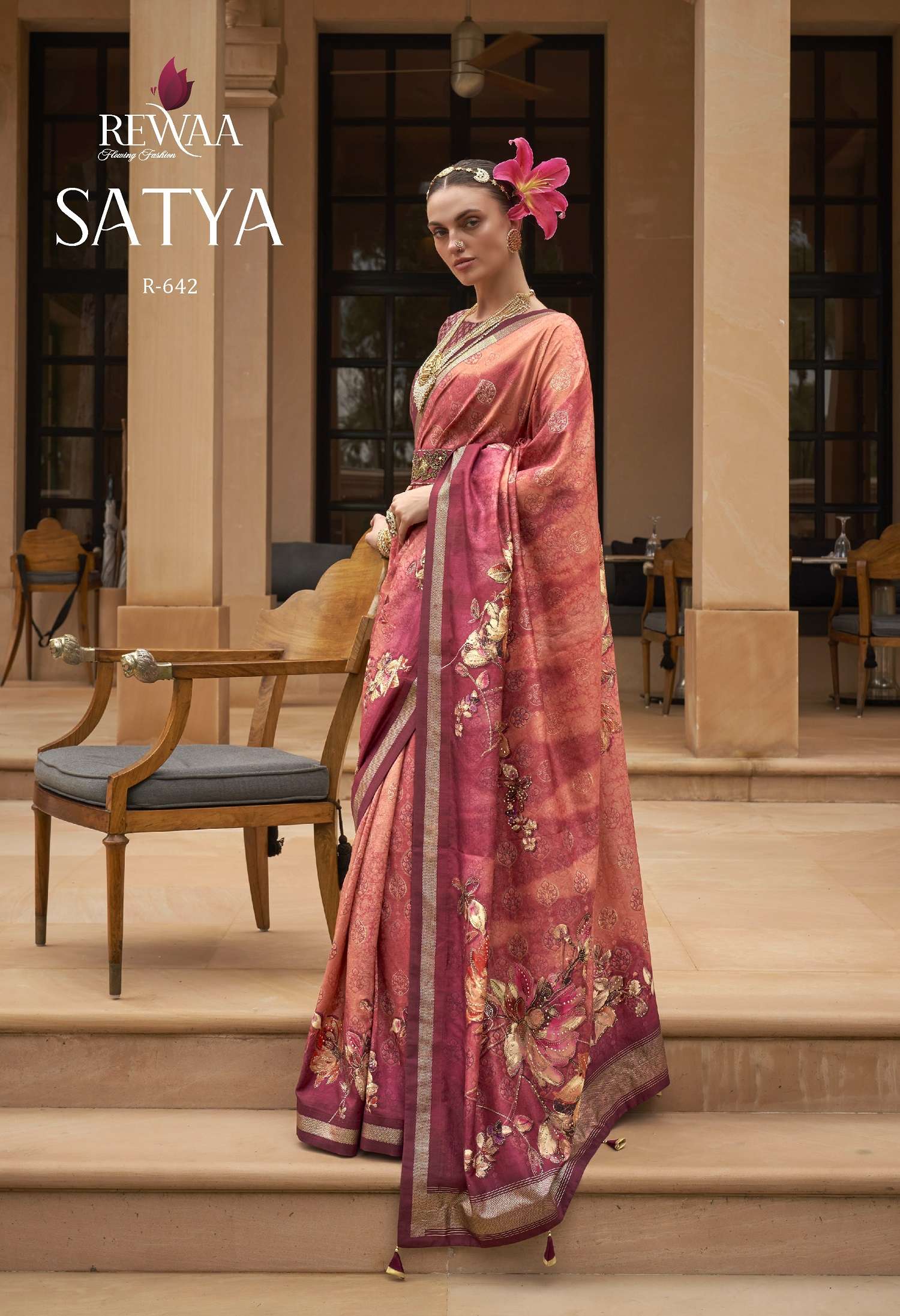 Rewaa Satya Banarasi Silk Designer Saree Wholesale catalog