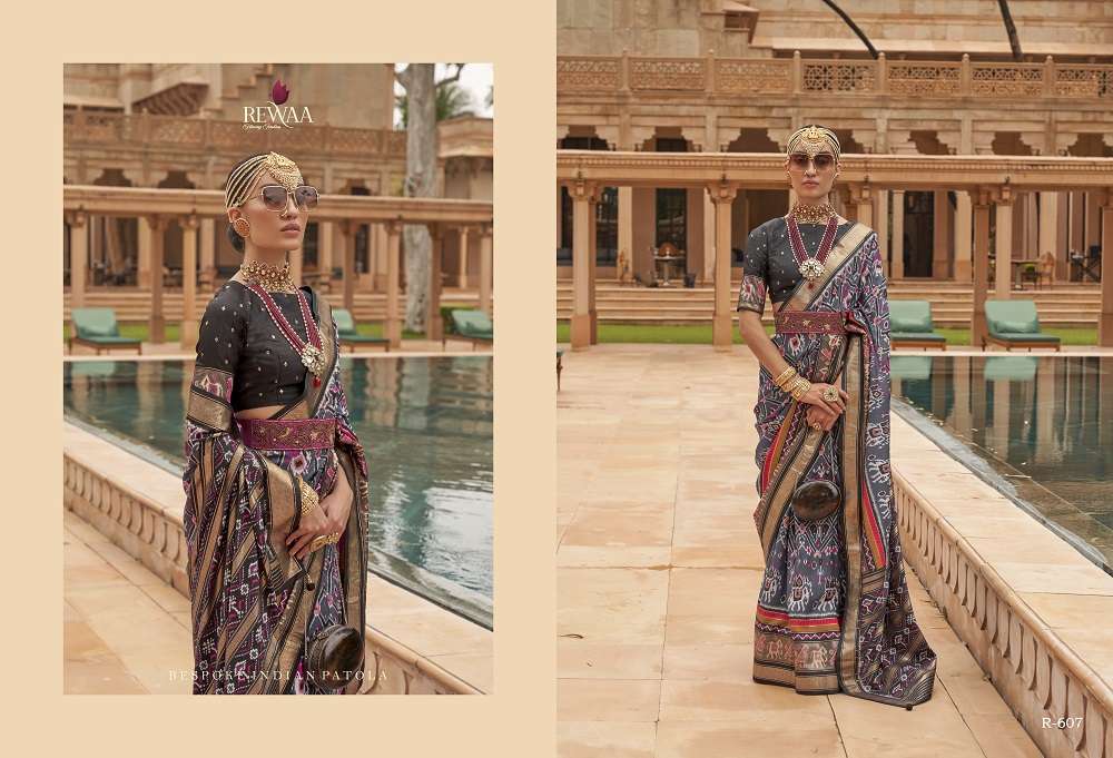 Rewaa Shahi Patola Traditional Silk Saree Wholesale catalog