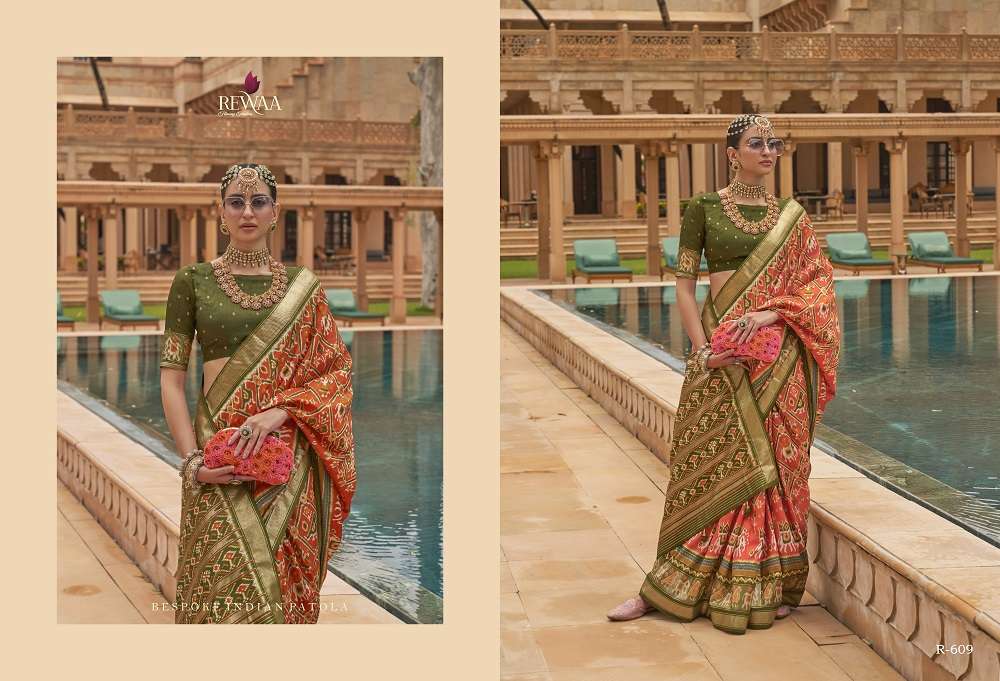 Rewaa Shahi Patola Traditional Silk Saree Wholesale catalog