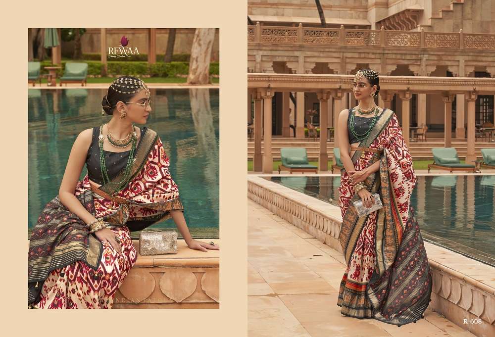 Rewaa Shahi Patola Traditional Silk Saree Wholesale catalog