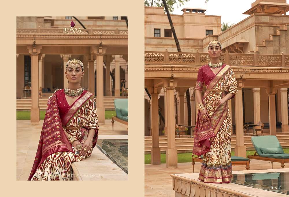 Rewaa Shahi Patola Traditional Silk Saree Wholesale catalog